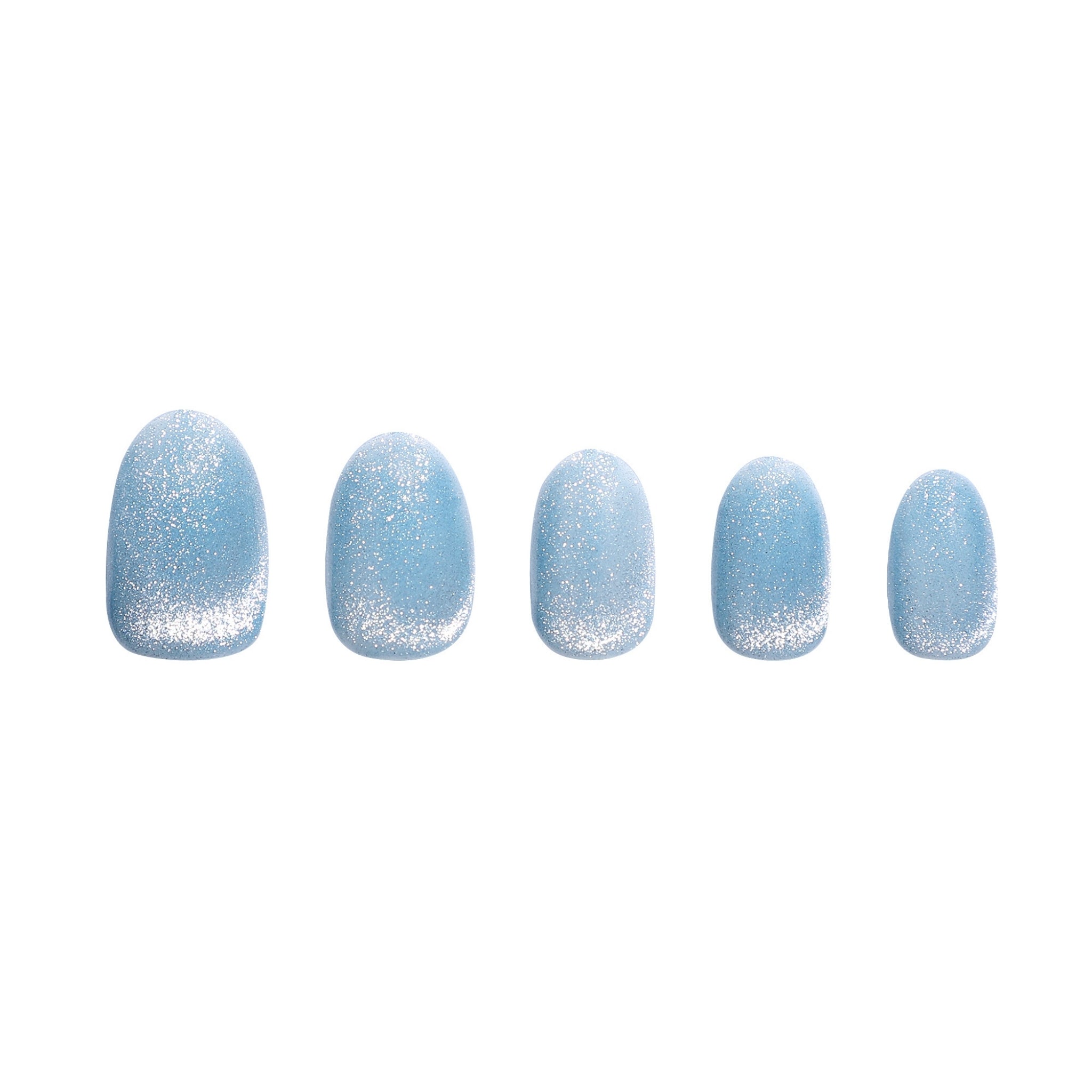 paintlab-blue-velvet-cat-eye-oval-press-on-nails image 3