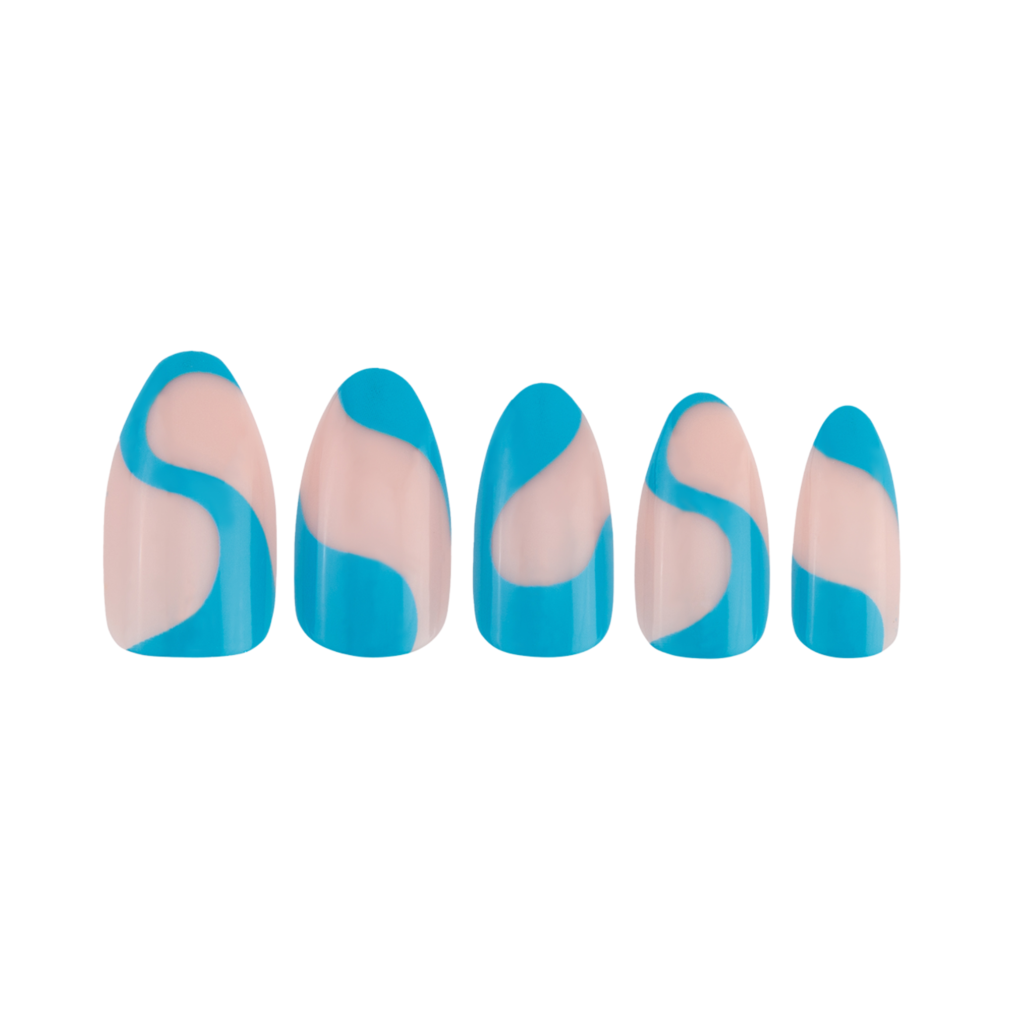 paintlab-bluey-press-on-nails-playful-sky-blue-almond-nails-for-kids-fun-lovers image 3