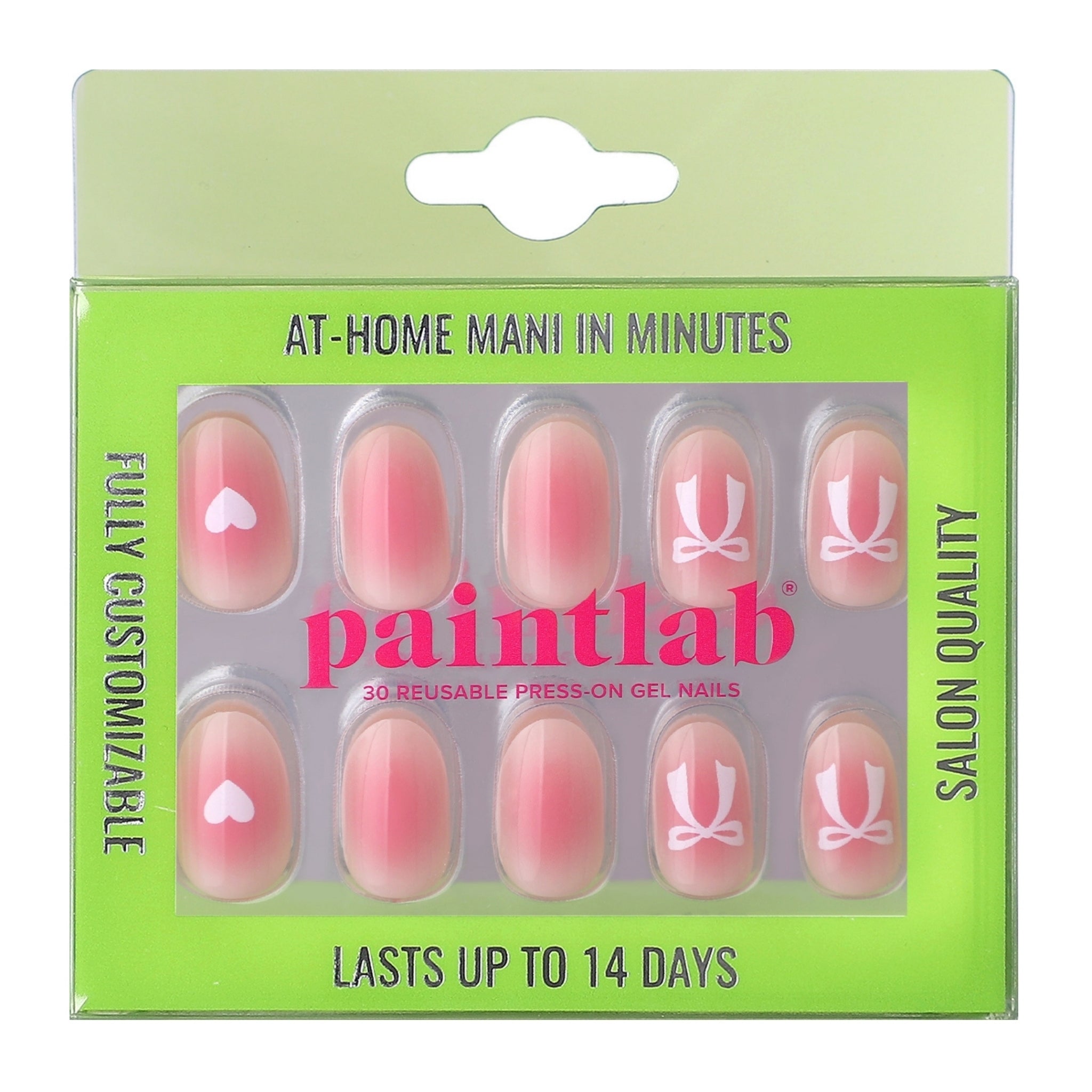 paintlab-blushing-bows-oval-press-on-nails image 1