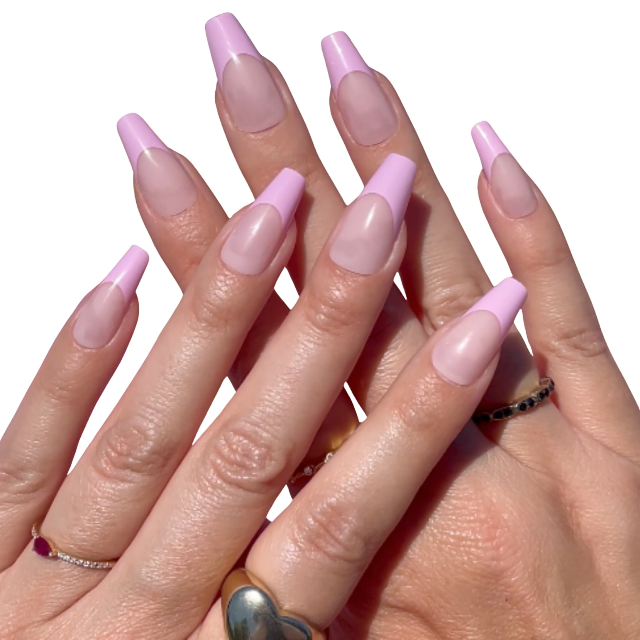 paintlab-blush-pink-coffin-sleek-press-on-nails image 5