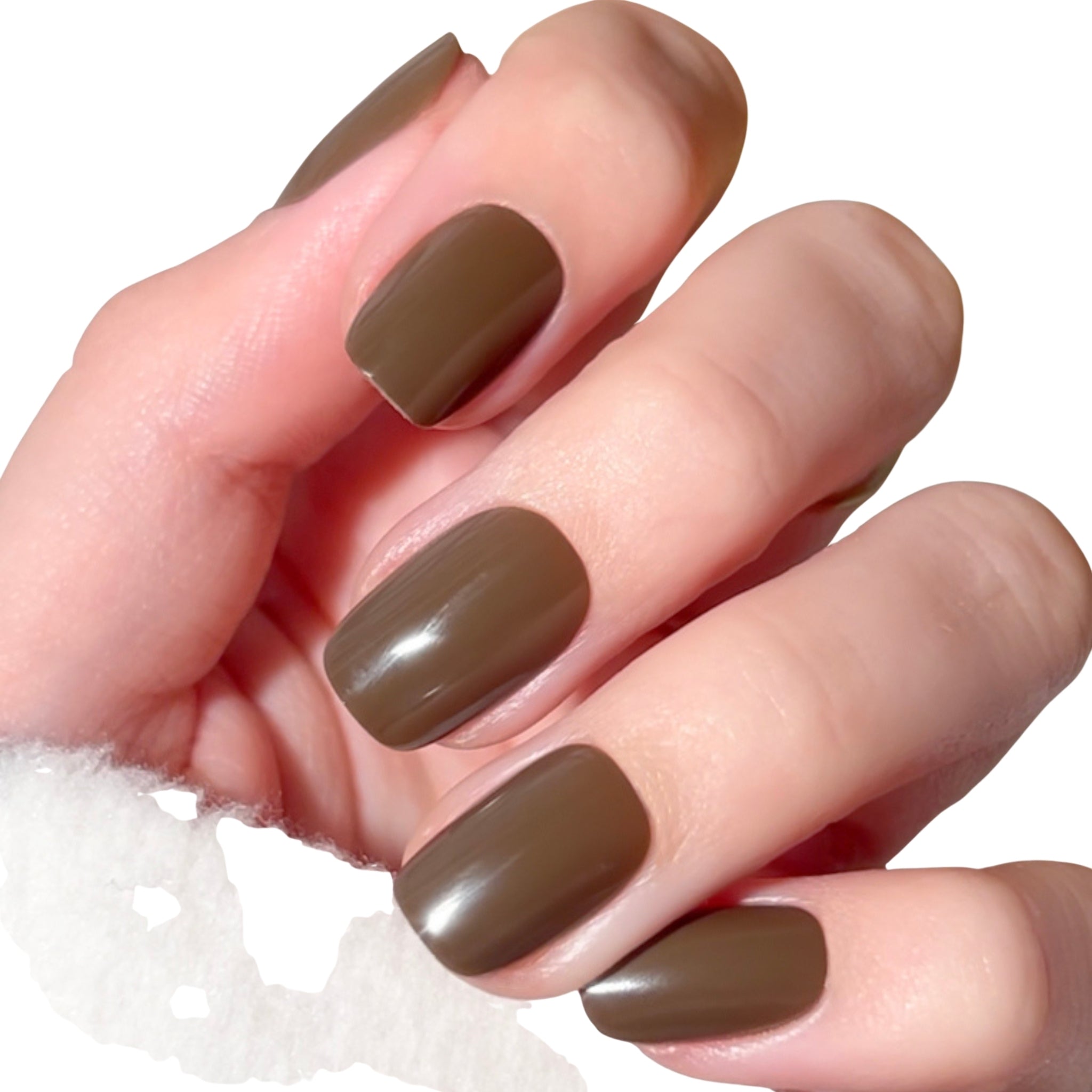 paintlab-brown-mocha-squoval-press-on-nails image 5