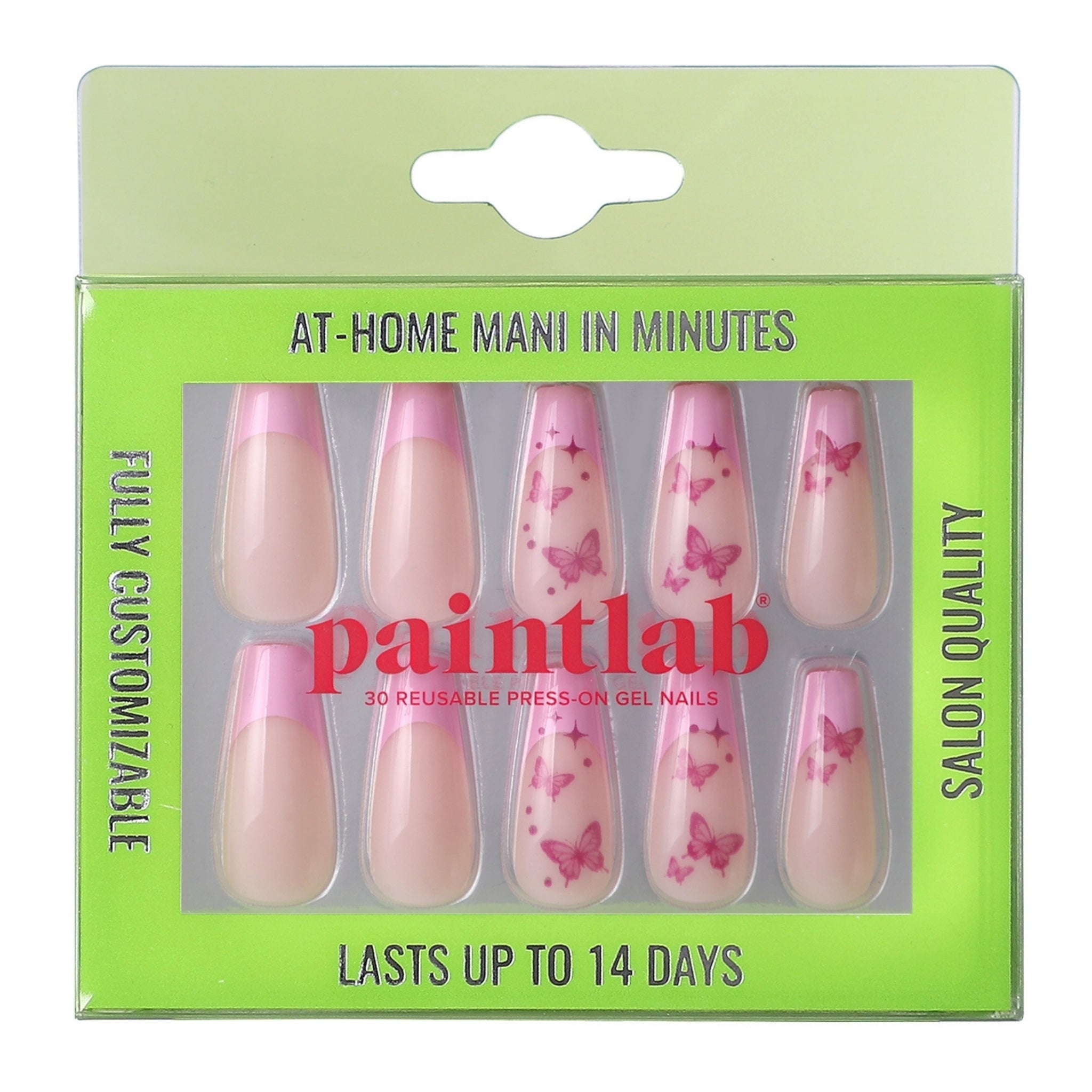 paintlab-butterfly-kiss-coffin-sleek-press-on-nails image 1