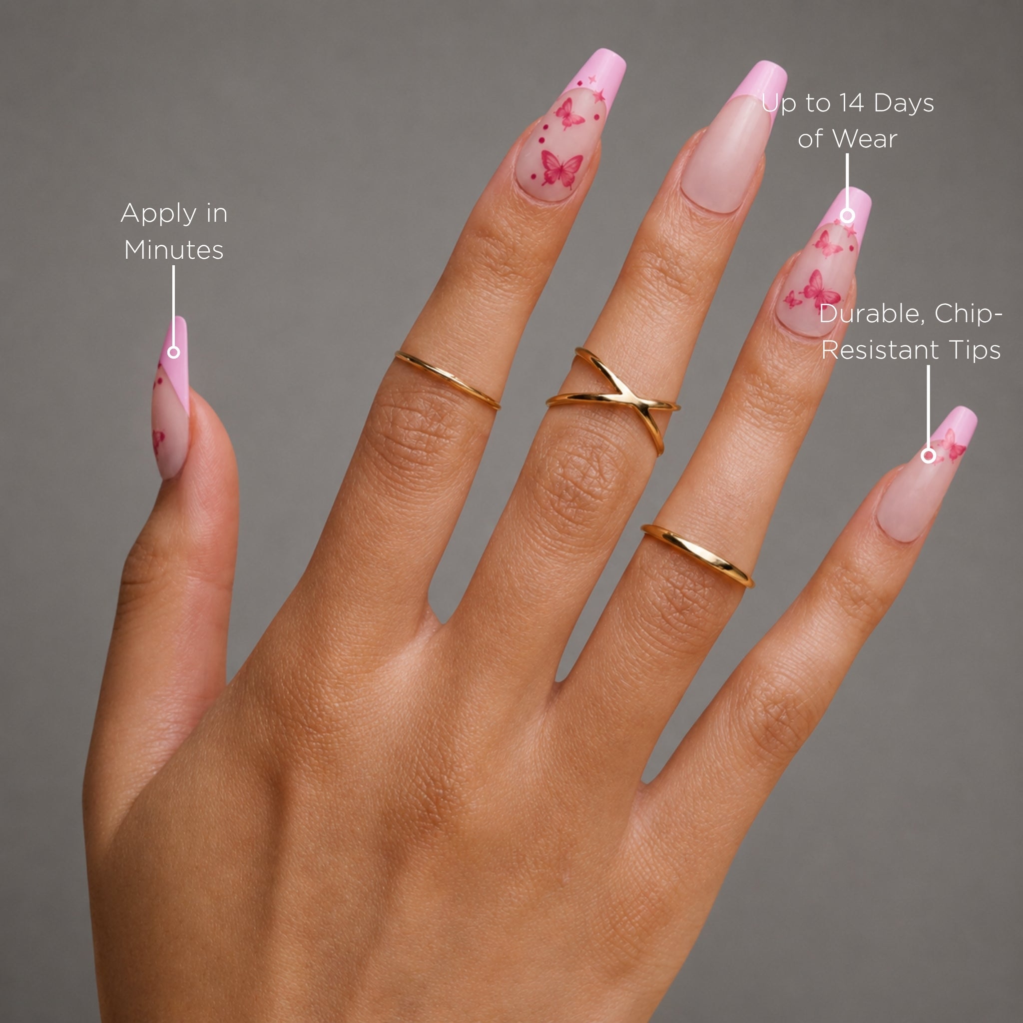 paintlab-butterfly-kiss-coffin-sleek-press-on-nails image 2