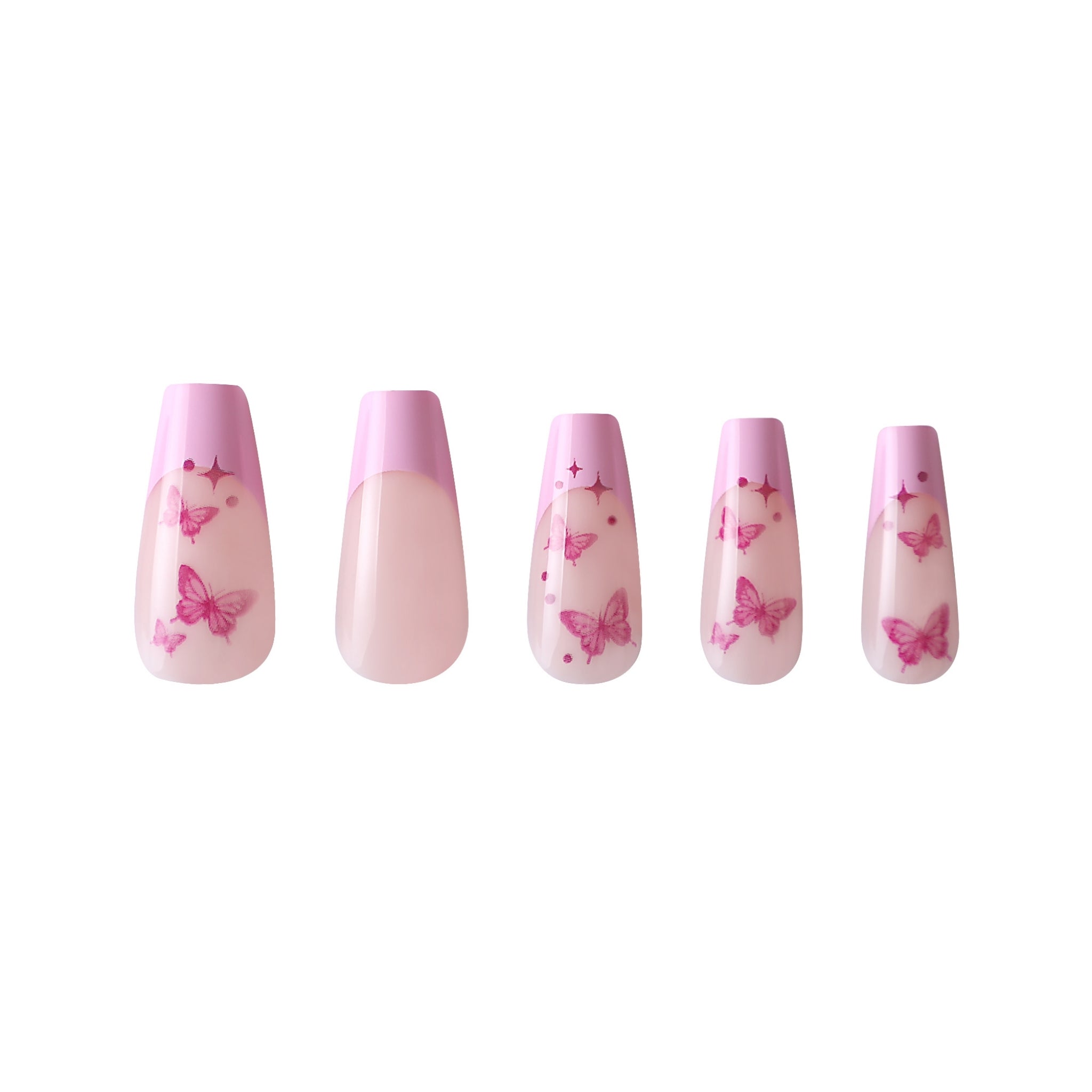 paintlab-butterfly-kiss-coffin-sleek-press-on-nails image 3