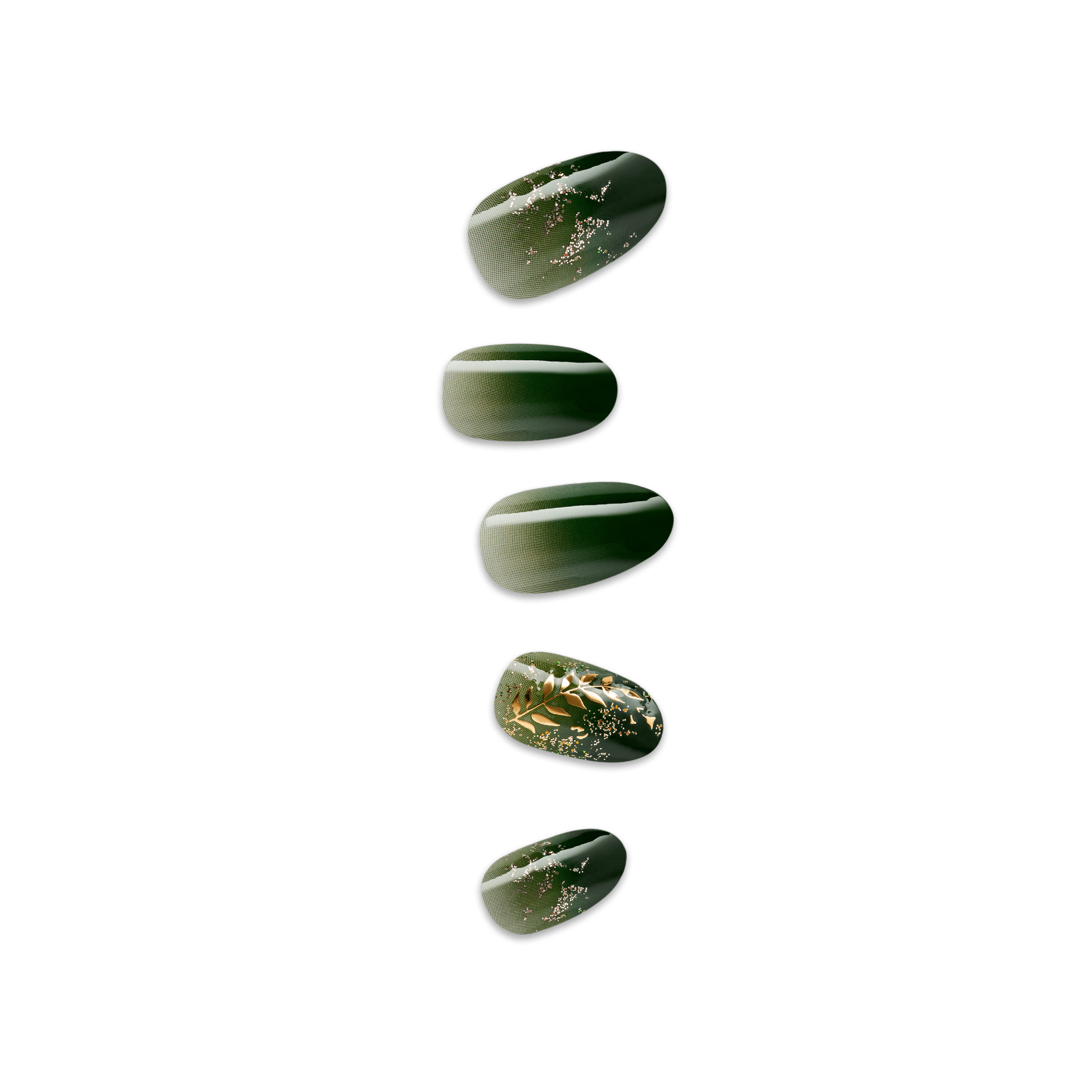 impress-x-wicked-for-good-defy-expectations-design-green-medium-oval-manicure image 1