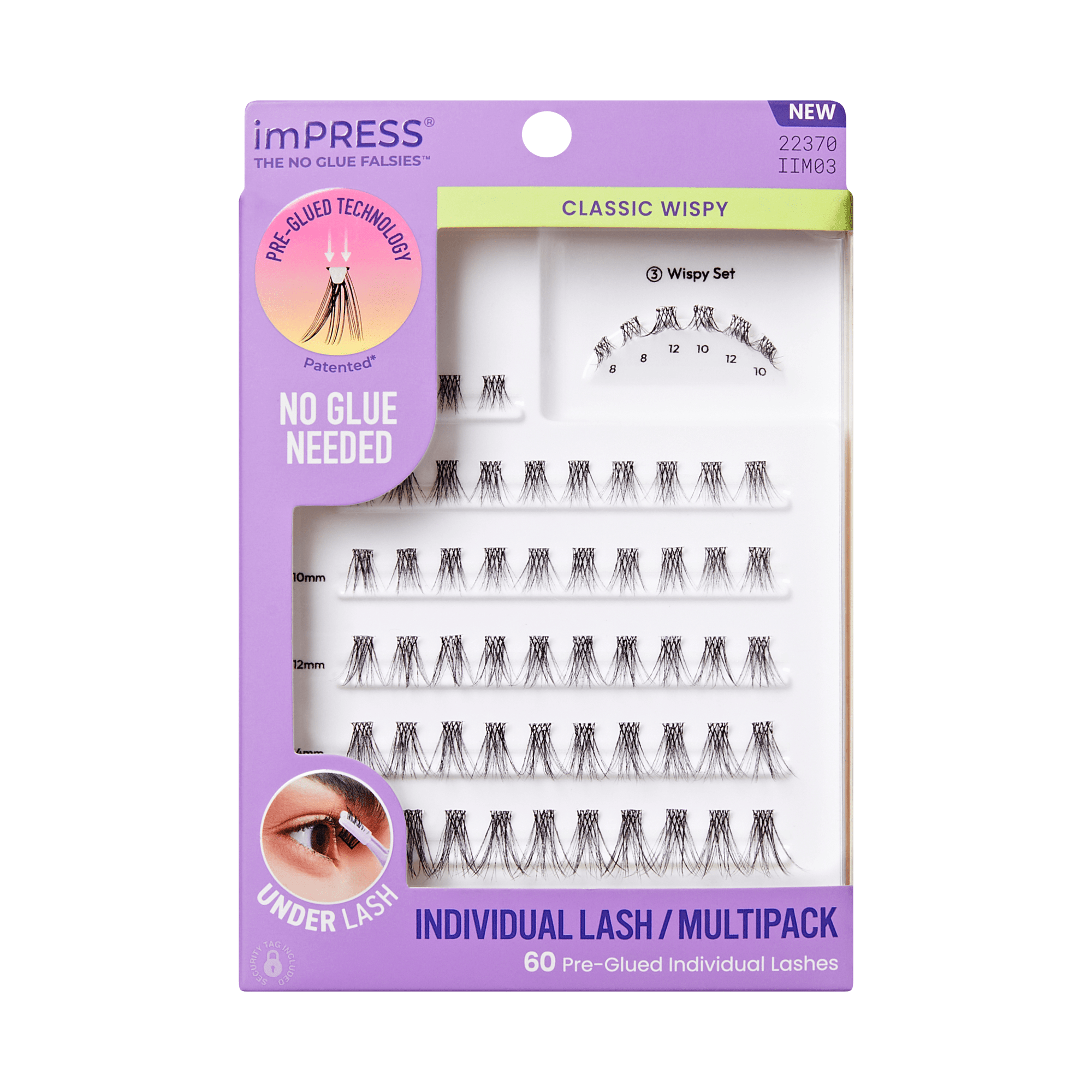 impress-falsies-pre-glued-individual-false-eyelashes-multipack-classic-wispy-60- image 1
