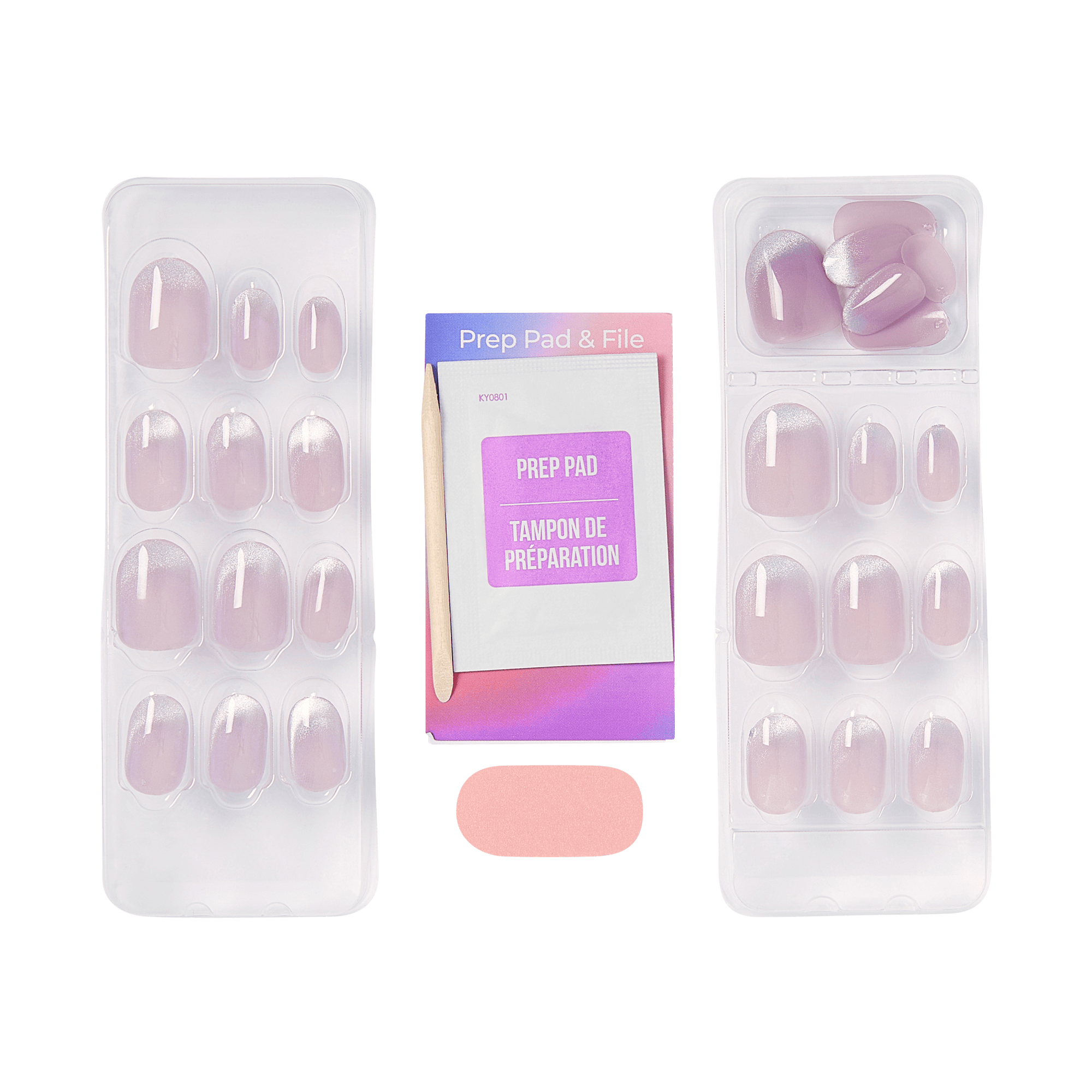 colorfx-by-impress-no-glue-press-on-nails-diamond-drip-purple-short-oval-30-coun image 5