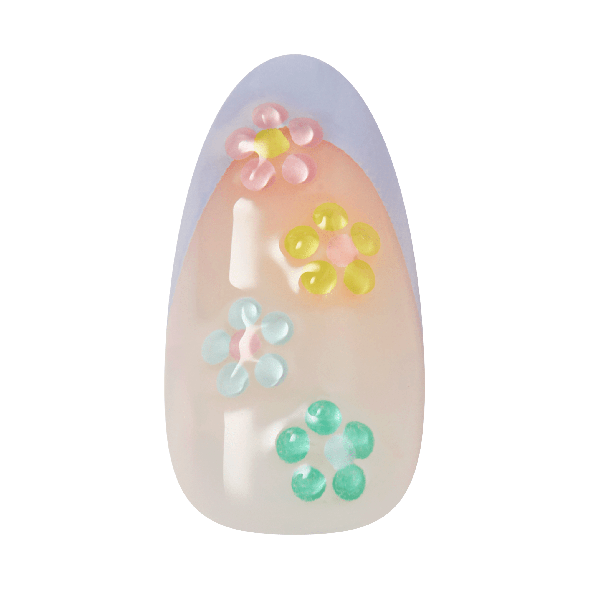 impress-pastel-bloom-no-glue-press-on-nails-3d-jewel-french-multicolor-medium-al image 6