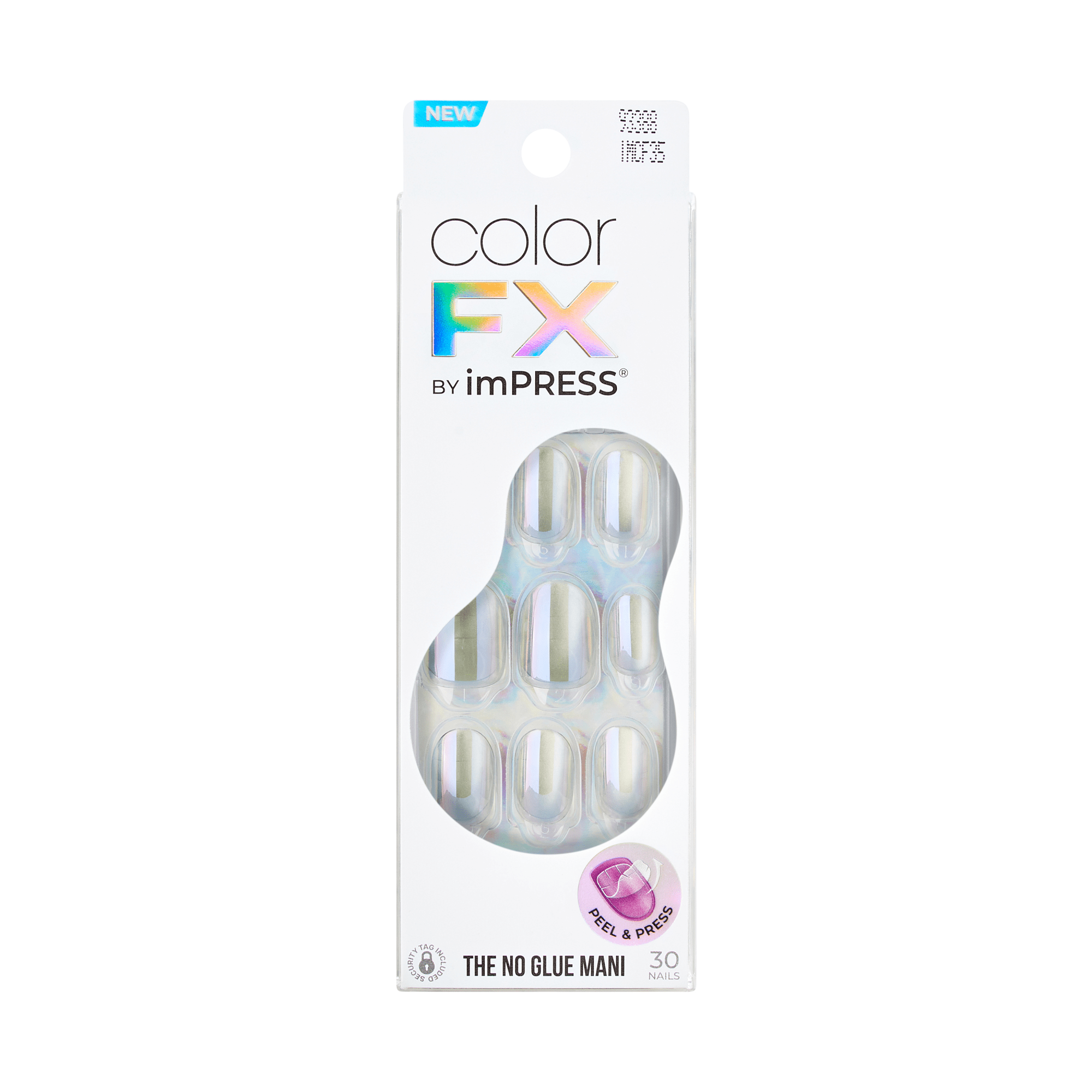 colorfx-by-impress-sour-love-press-on-nails-no-glue-silver-pearl-effect-short-ov image 8