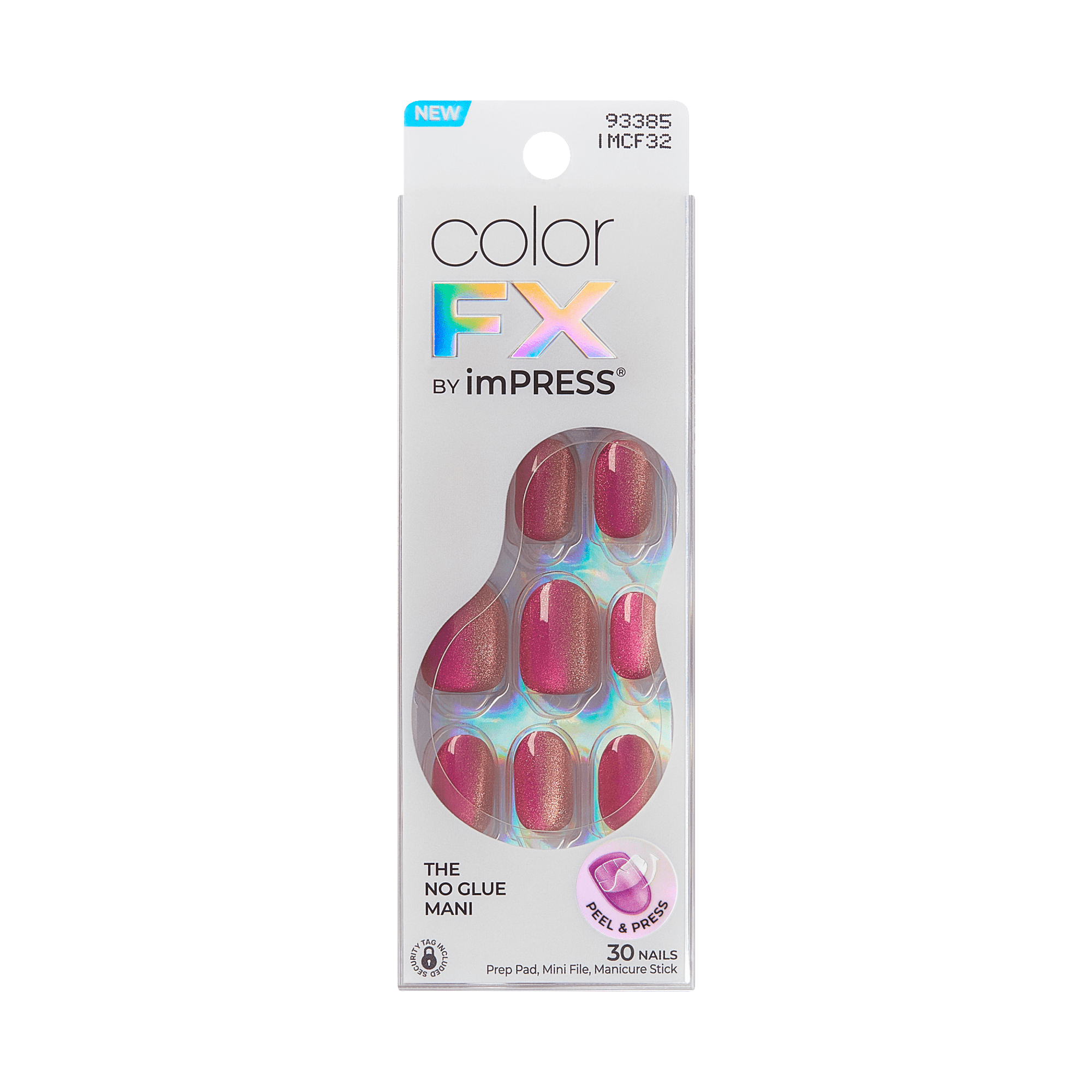 colorfx-by-impress-no-glue-fake-press-on-nails-walk-out-solid-pink-short-oval-ch image 7