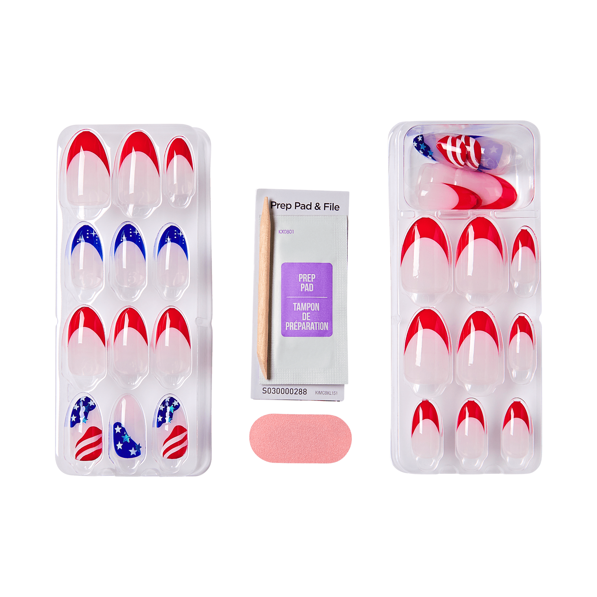 impress-forever-fling-no-glue-press-on-nails-french-design-multicolor-medium-alm image 5