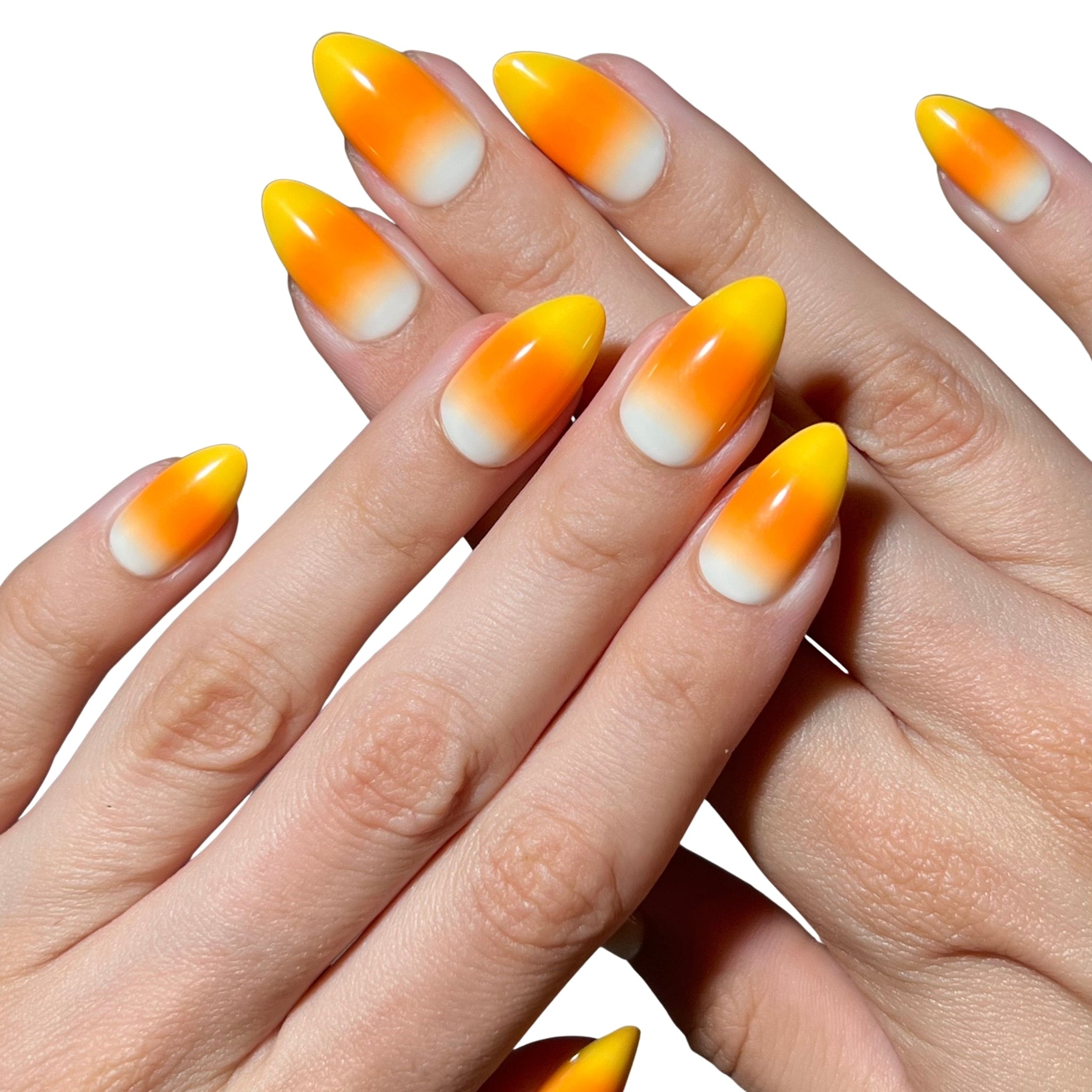 paintlab-candy-corn-short-almond-press-on-nails image 5