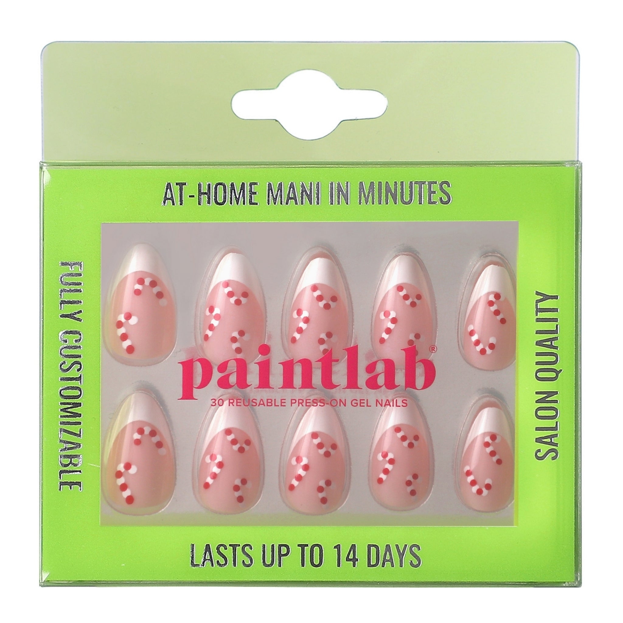 paintlab-candyland-short-almond-press-on-nails-festive-rainbow-design image 1