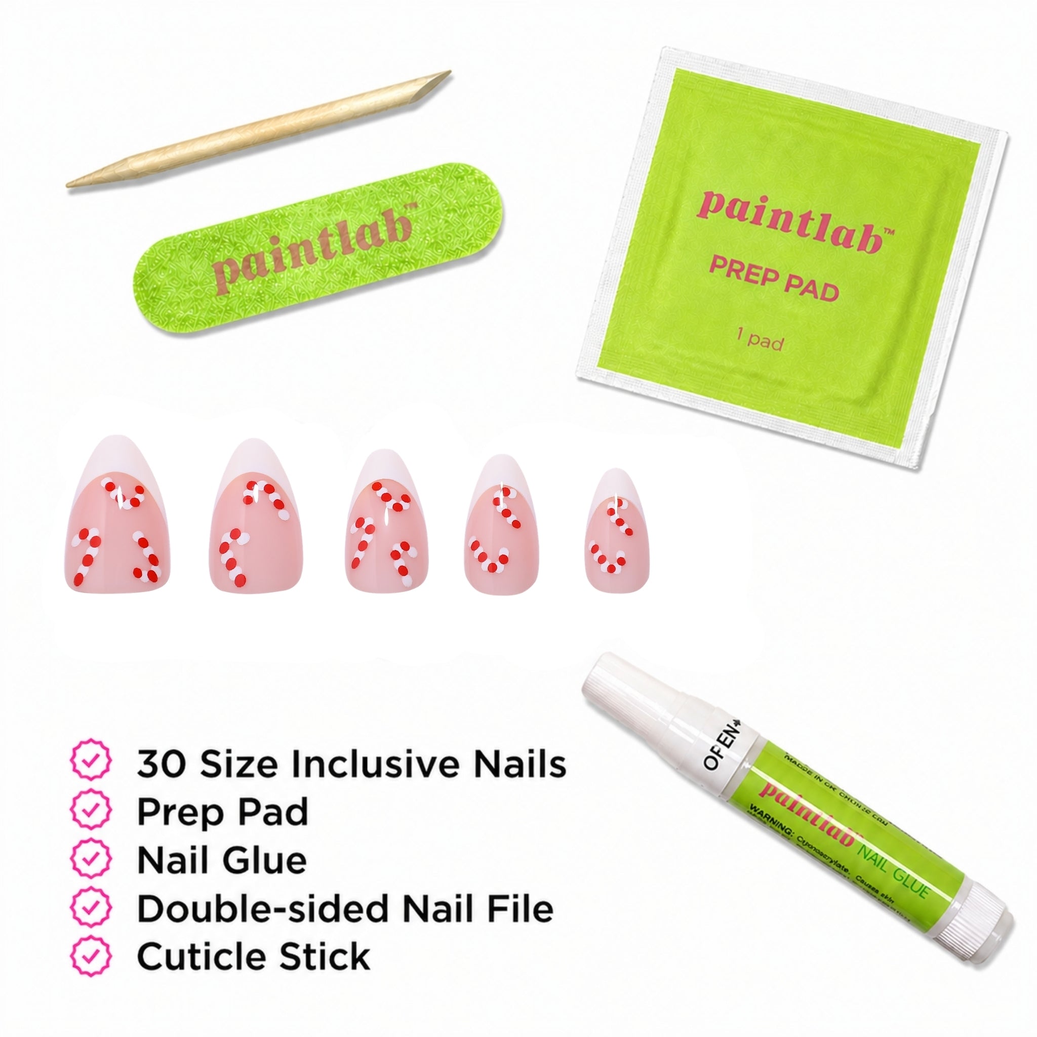 paintlab-candyland-short-almond-press-on-nails-festive-rainbow-design image 4