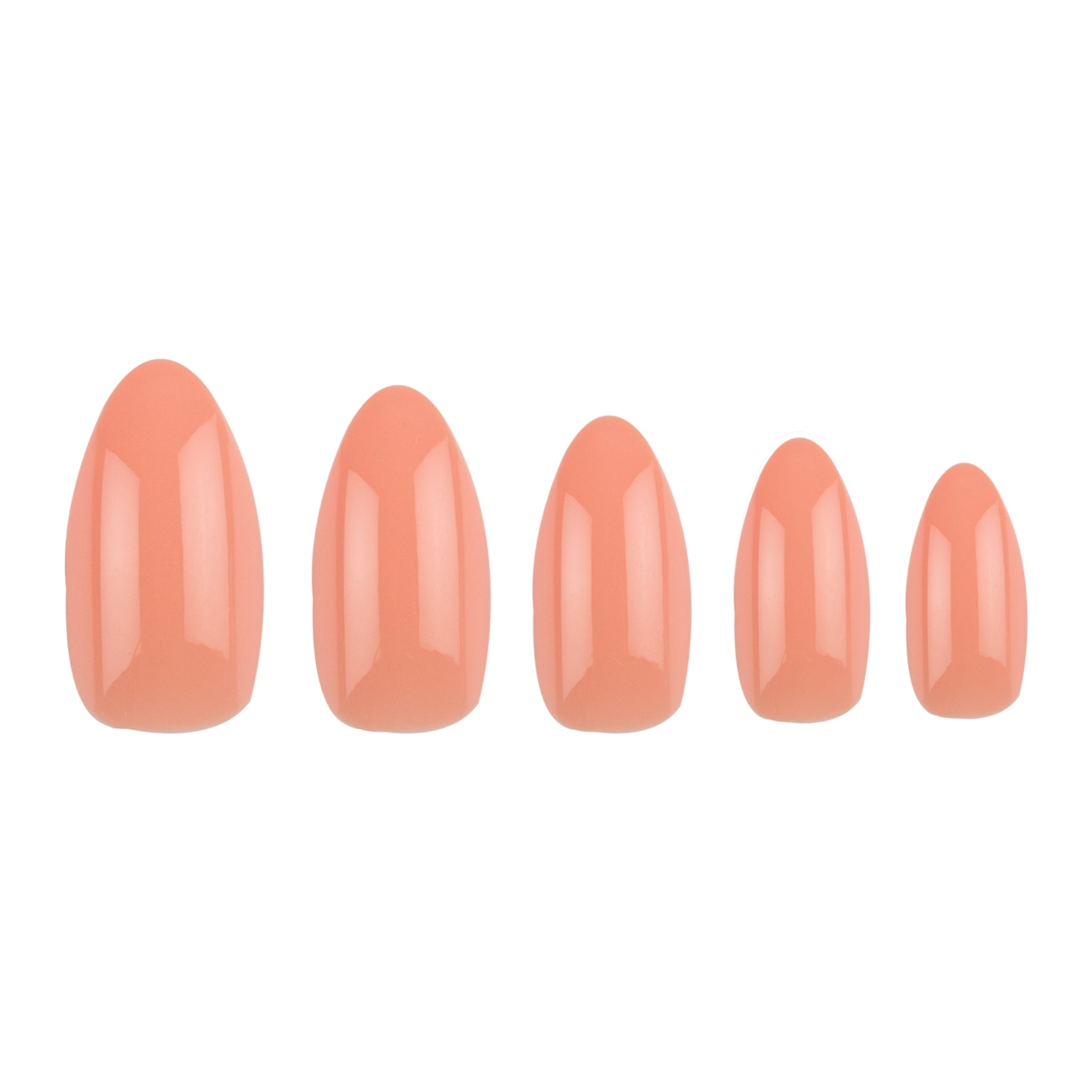 paintlab-cantaloupe-almond-press-on-nails-warm-orange-peach-solid-color-almond-s image 3