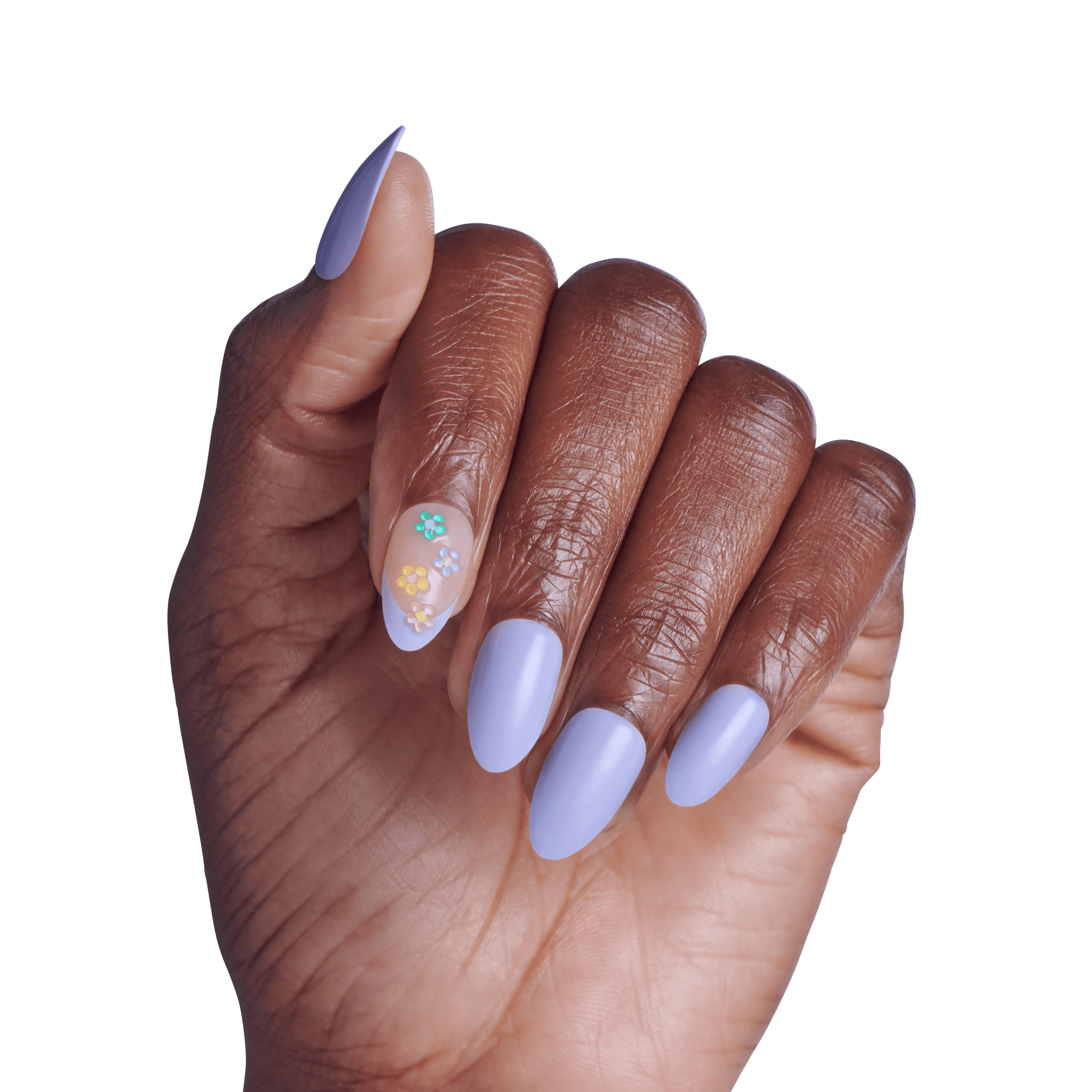impress-pastel-bloom-no-glue-press-on-nails-3d-jewel-french-multicolor-medium-al image 4