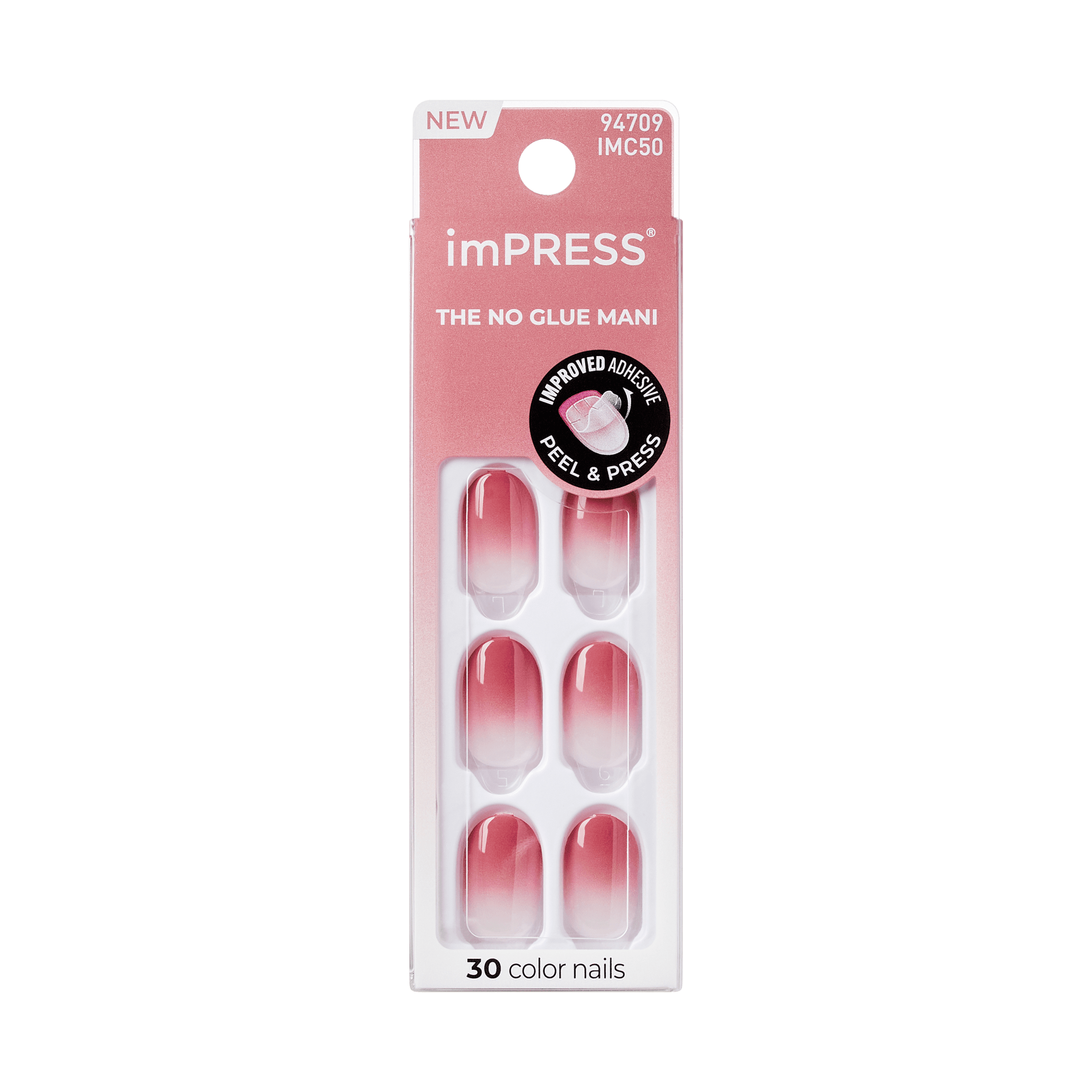impress-color-beat-the-heat-press-on-nails-ombr-pink-short-oval-30-nails image 7