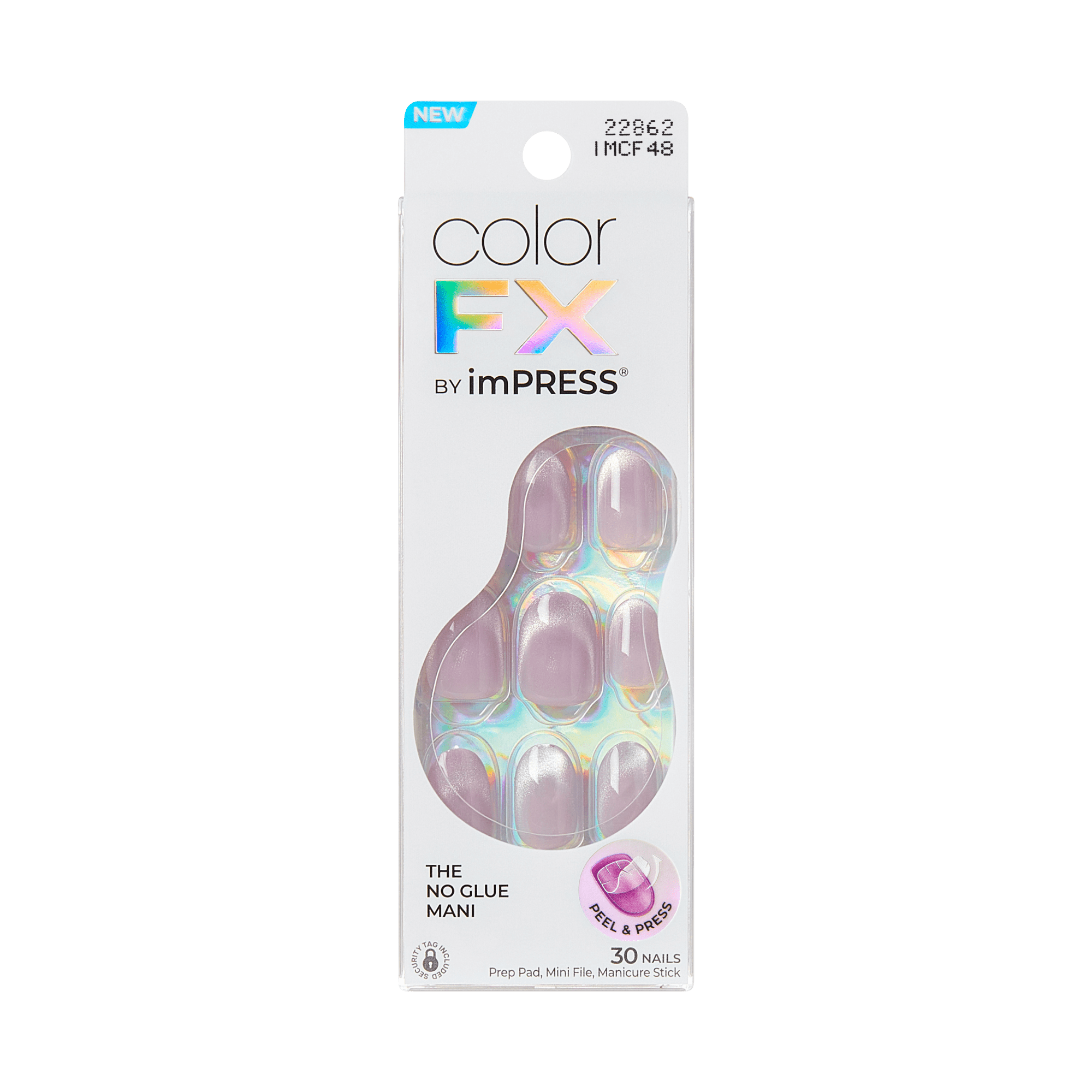 colorfx-by-impress-no-glue-press-on-nails-diamond-drip-purple-short-oval-30-coun image 7