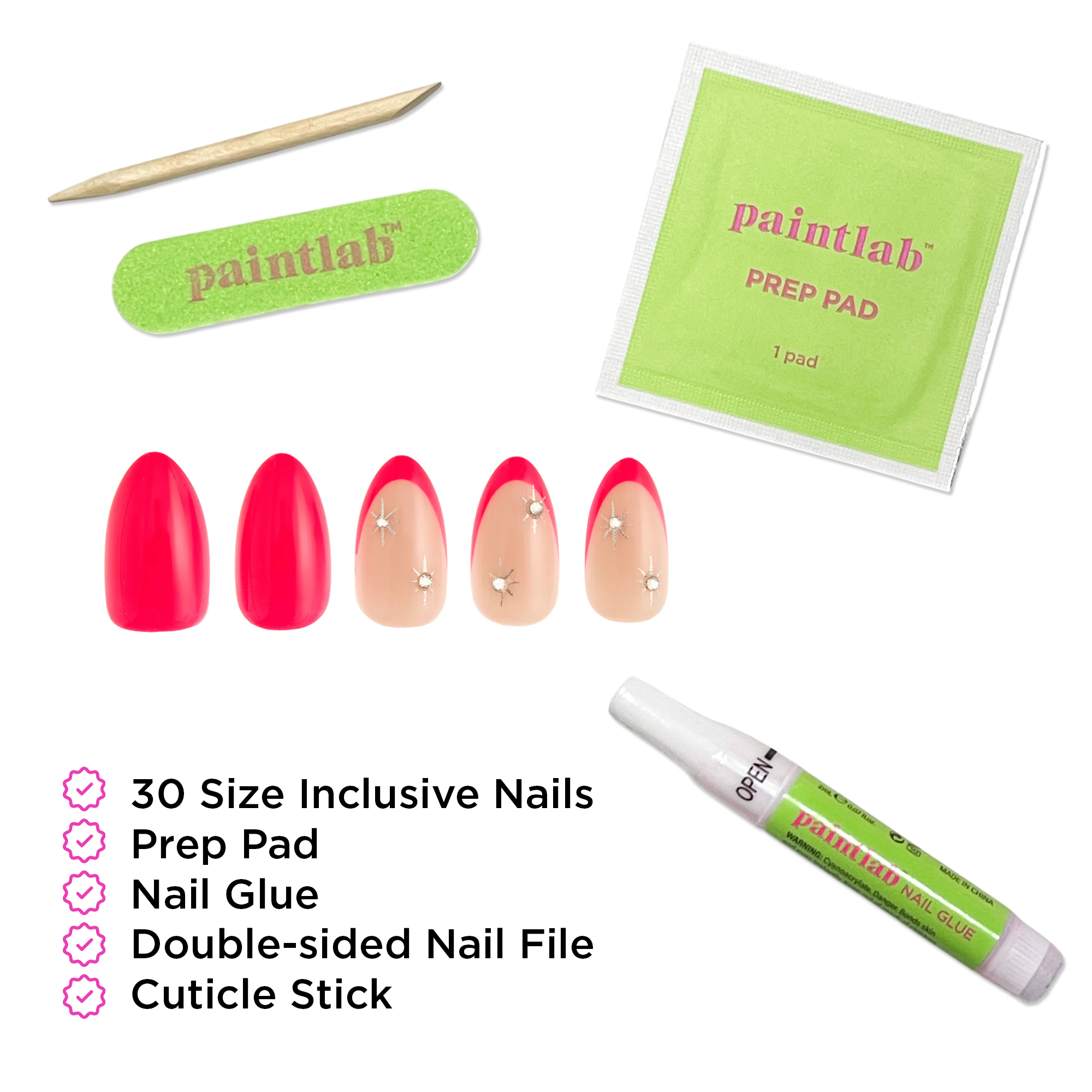 paintlab-celestial-pink-short-almond-press-on-nails image 4