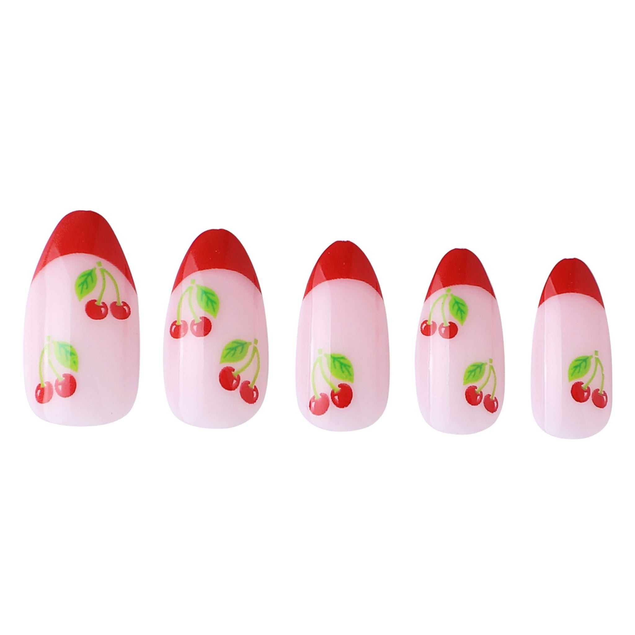 paintlab-cherry-almond-press-on-nails-retro-fruit-print-set image 3