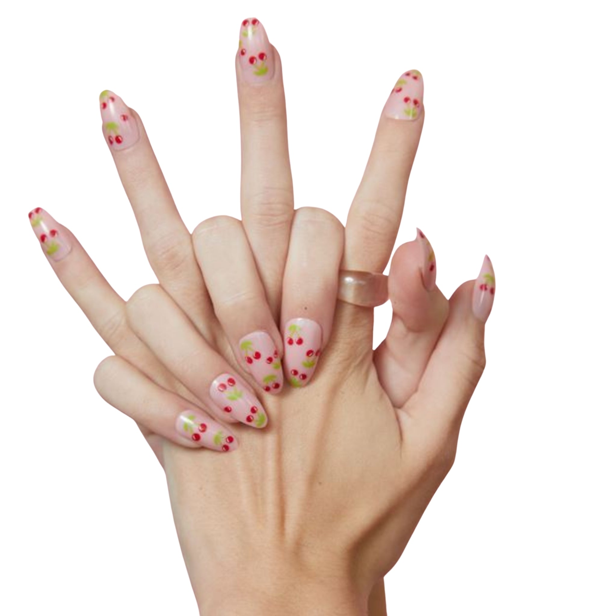 paintlab-cherry-bomb-almond-press-on-nails image 5