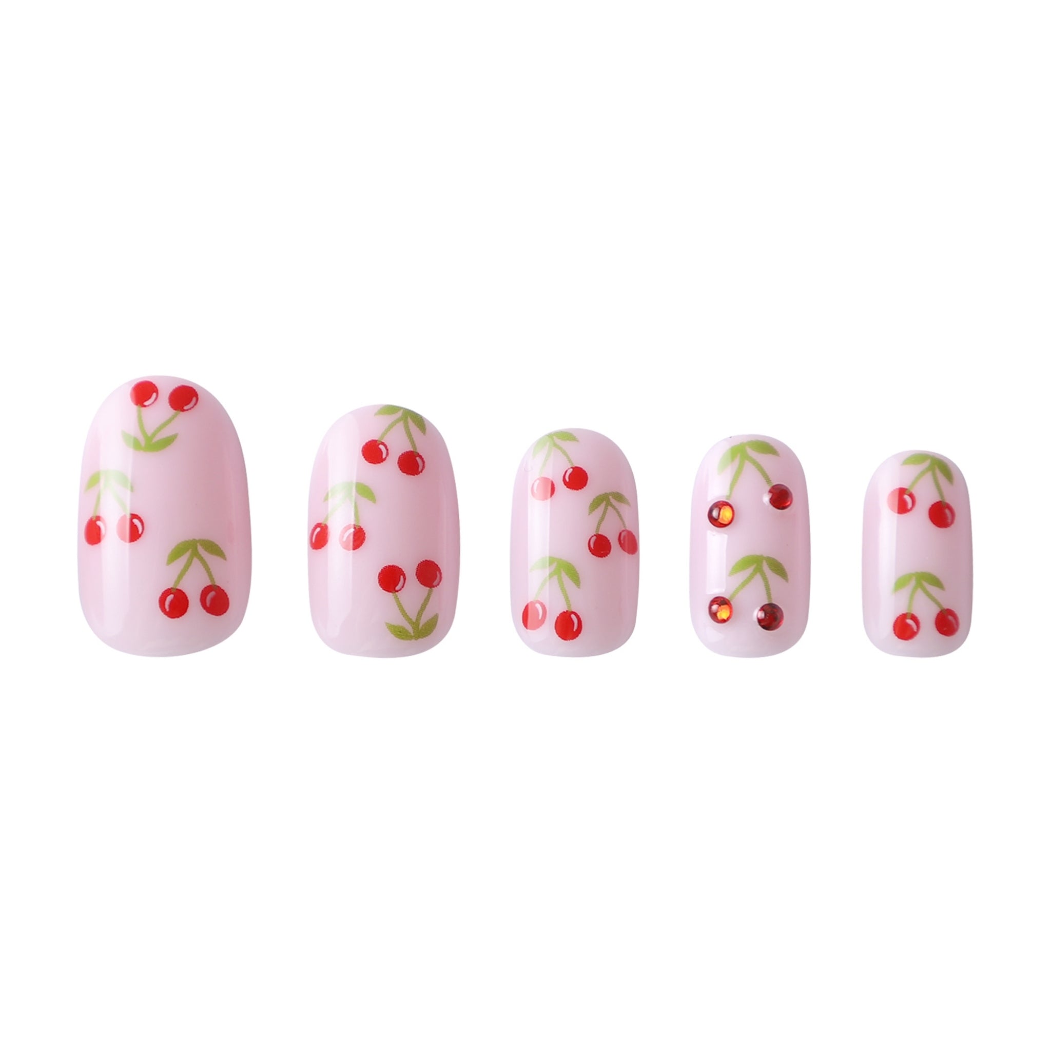 paintlab-cherry-bomb-ii-in-oval-press-on-nails image 3