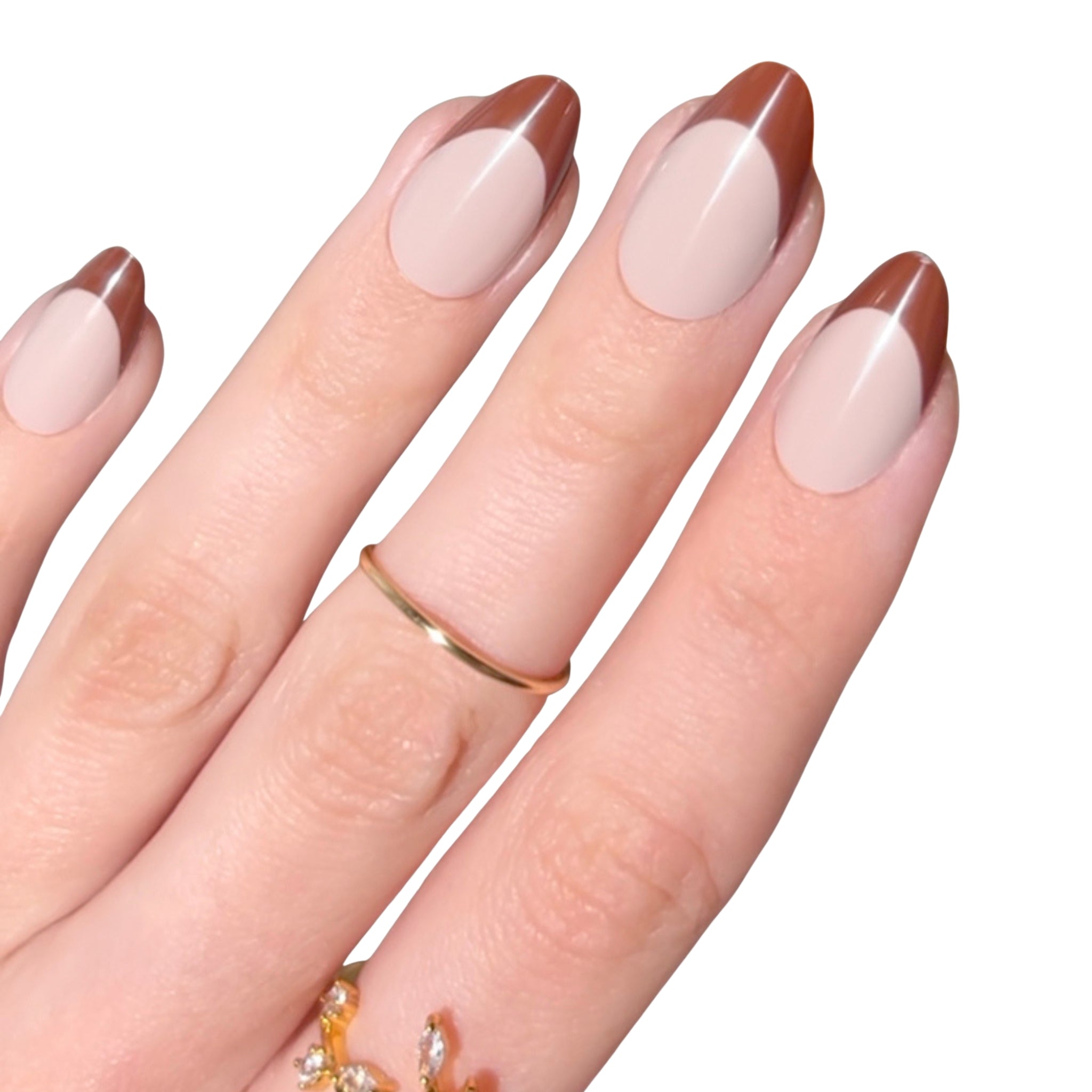 paintlab-chocolate-tips-short-almond-press-on-nails image 5