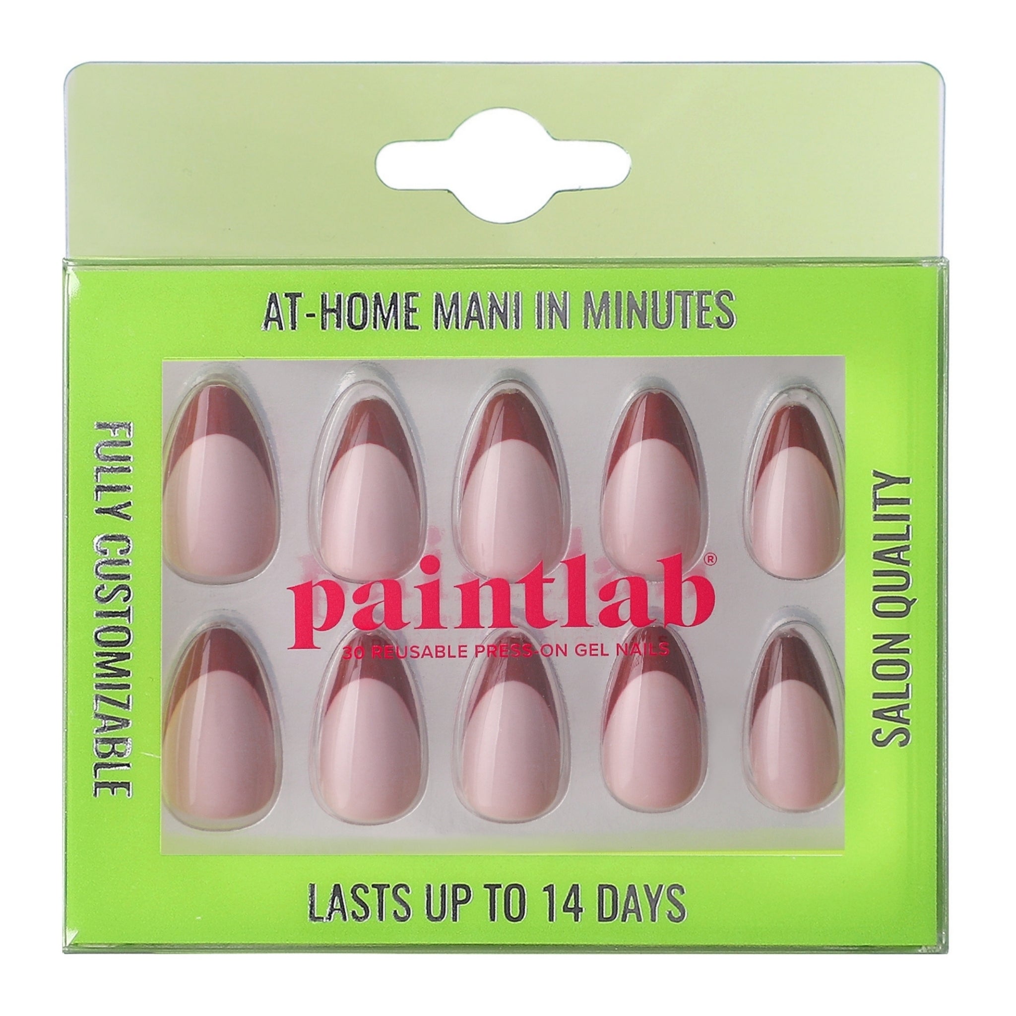 paintlab-chocolate-tips-short-almond-press-on-nails image 1