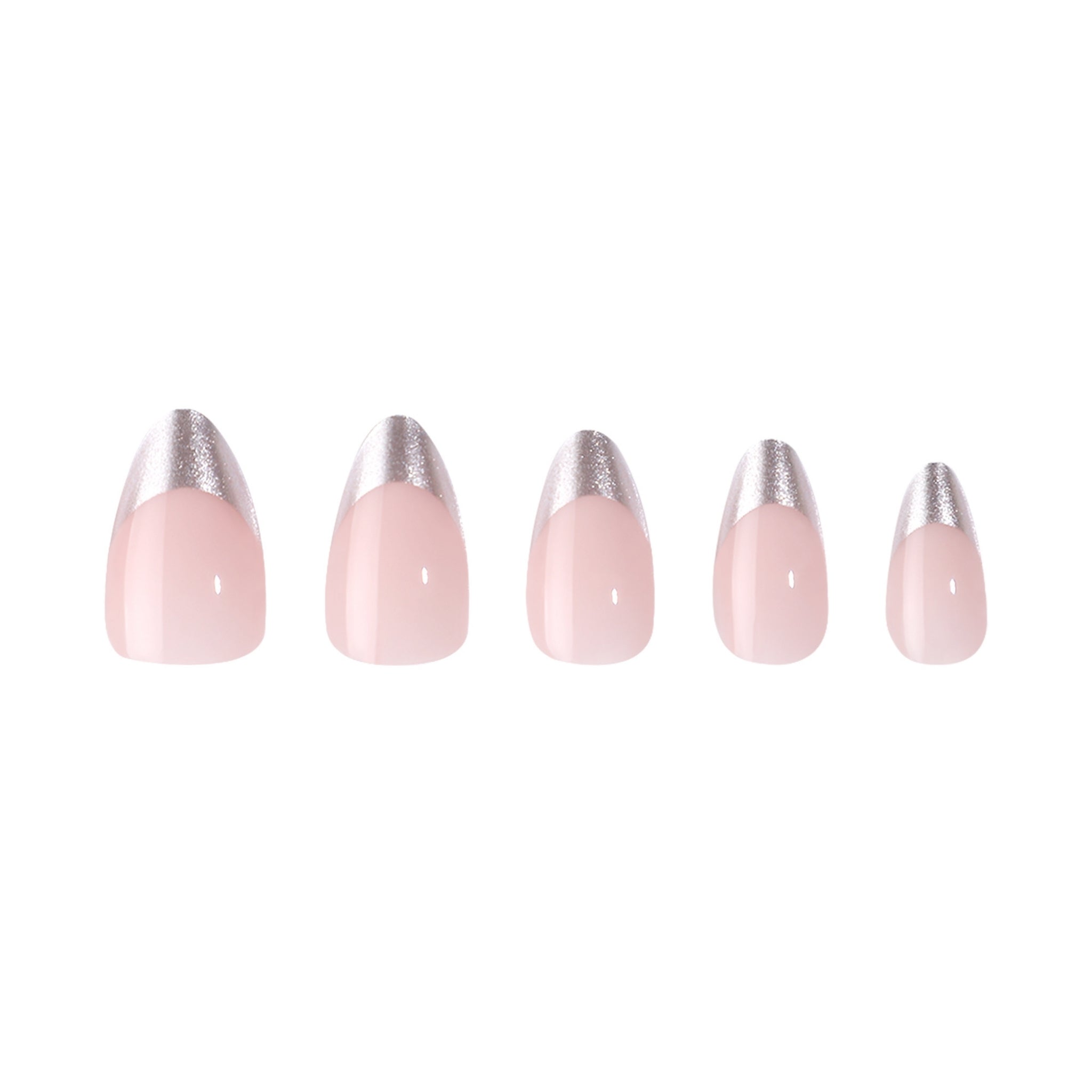 paintlab-chrome-silver-tips-short-almond-press-on-nails-futuristic-french-manicu image 3