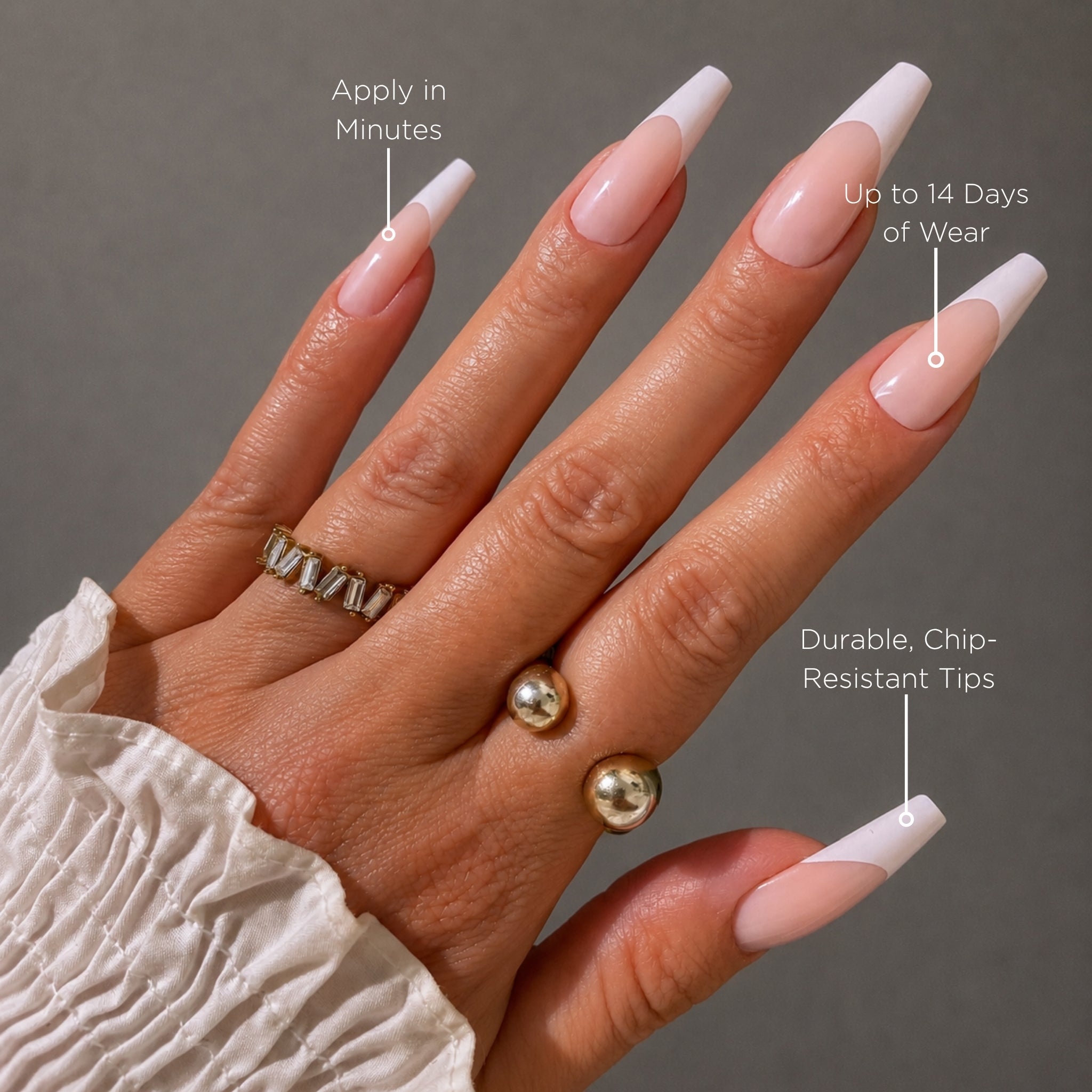paintlab-classic-french-extra-long-coffin-press-on-nails-dramatic-bridal-ready-t image 2