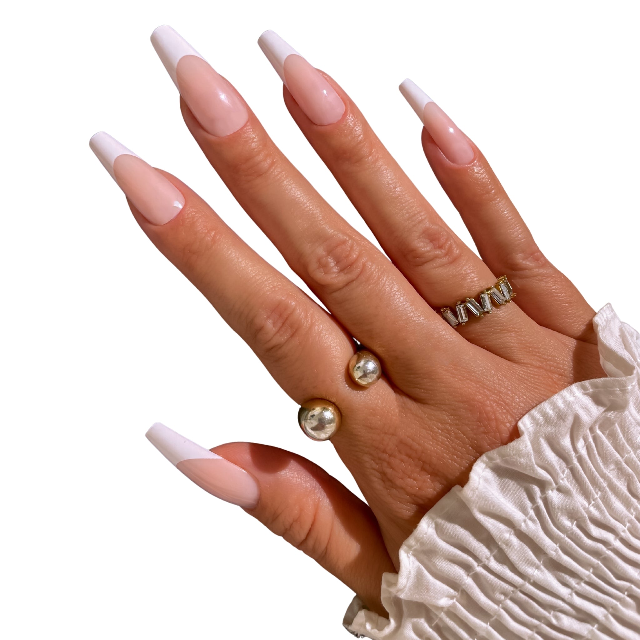 paintlab-classic-french-extra-long-coffin-press-on-nails-dramatic-bridal-ready-t image 5