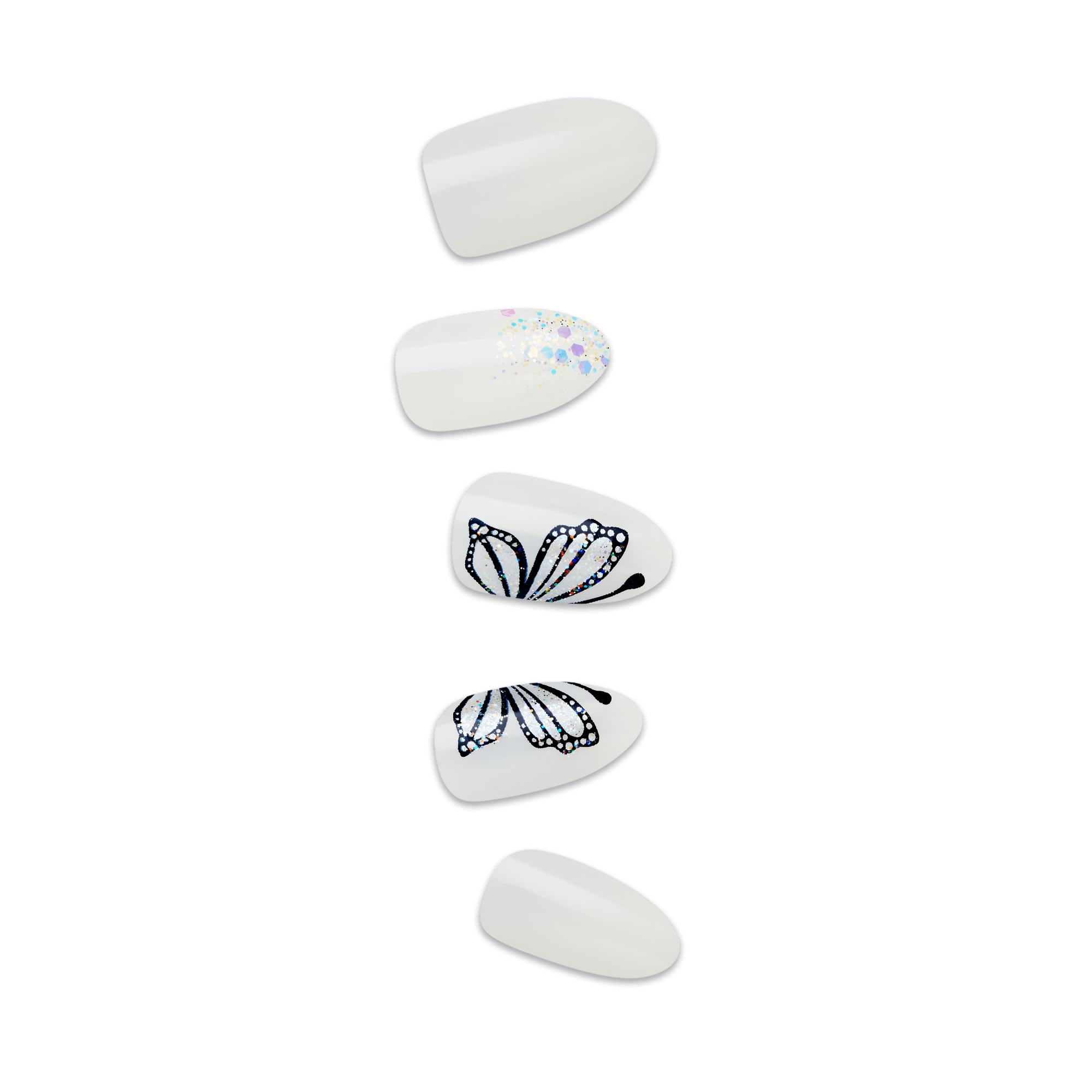 impress-design-press-on-nails-too-sweet-white-almond-medium-no-glue-manicure-30- image 1