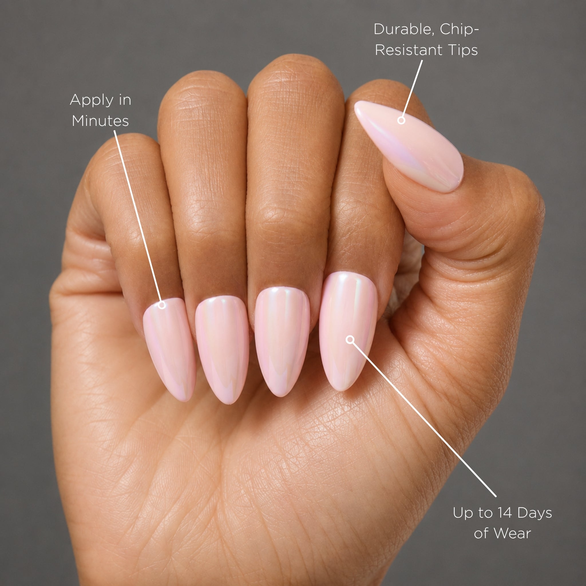 paintlab-cotton-candy-chrome-almond-press-on-nails-sweet-pink-chrome-finish image 2