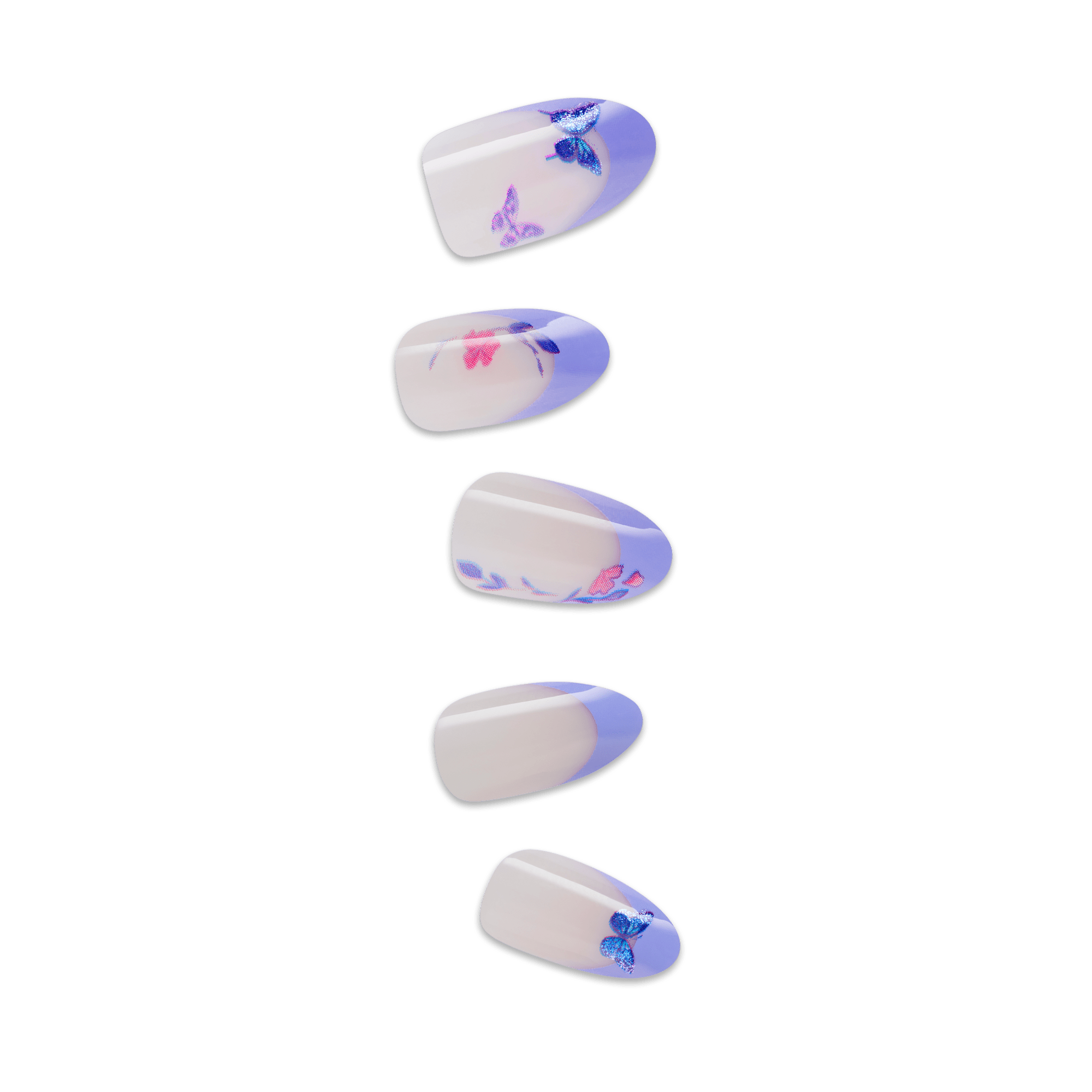 impress-x-wicked-for-good-glinda-upland-press-on-nails-purple-french-almond-medi image 1