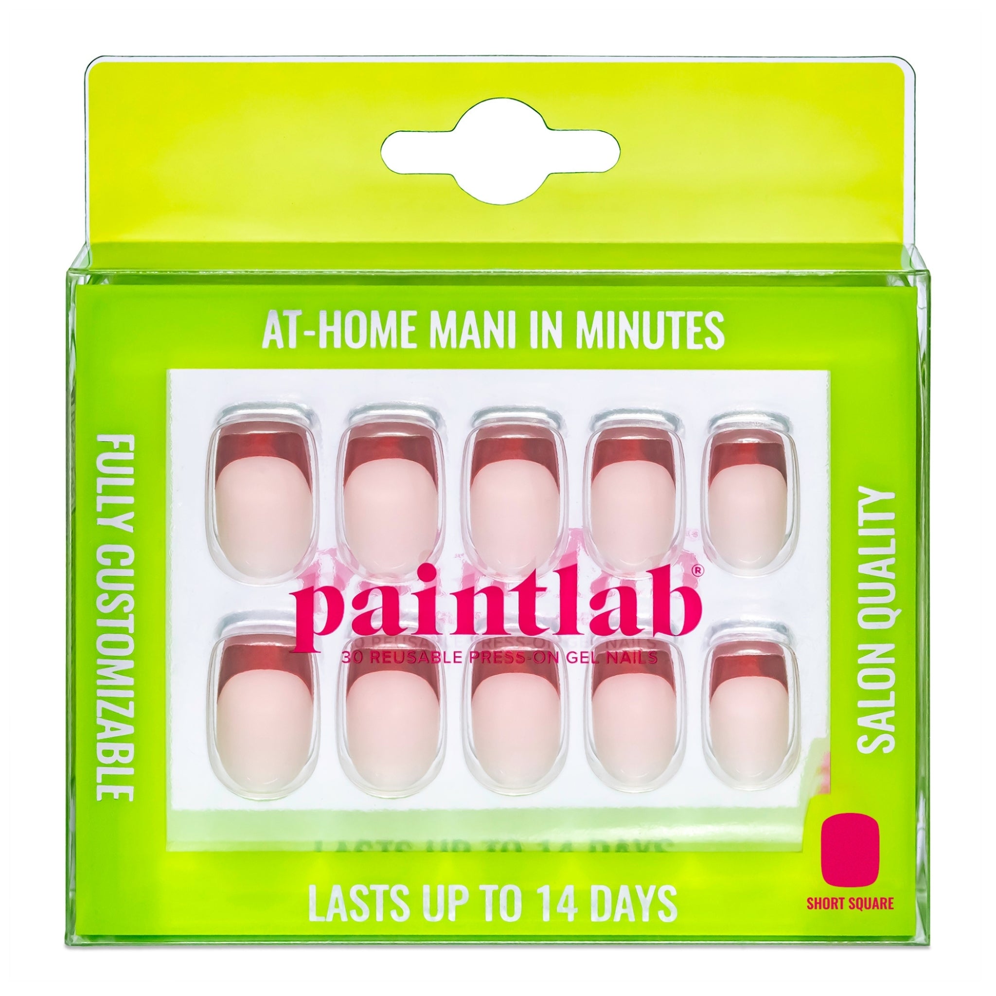 paintlab-crimson-tips-square-press-on-nails image 1