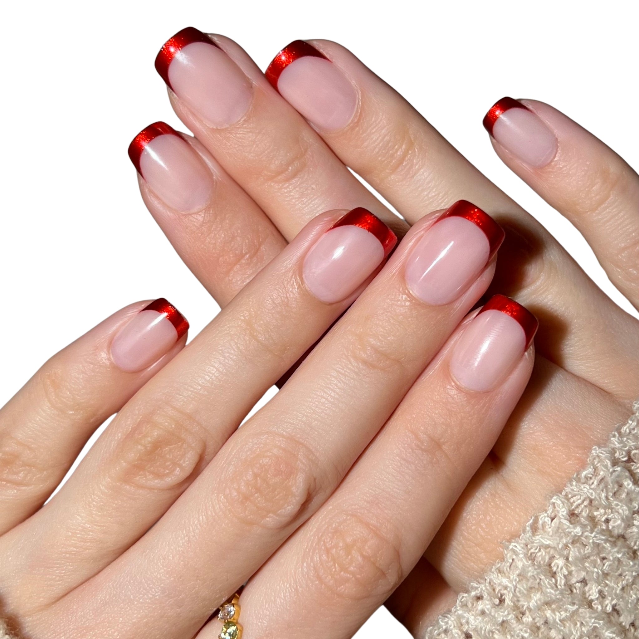 paintlab-crimson-tips-square-press-on-nails image 5