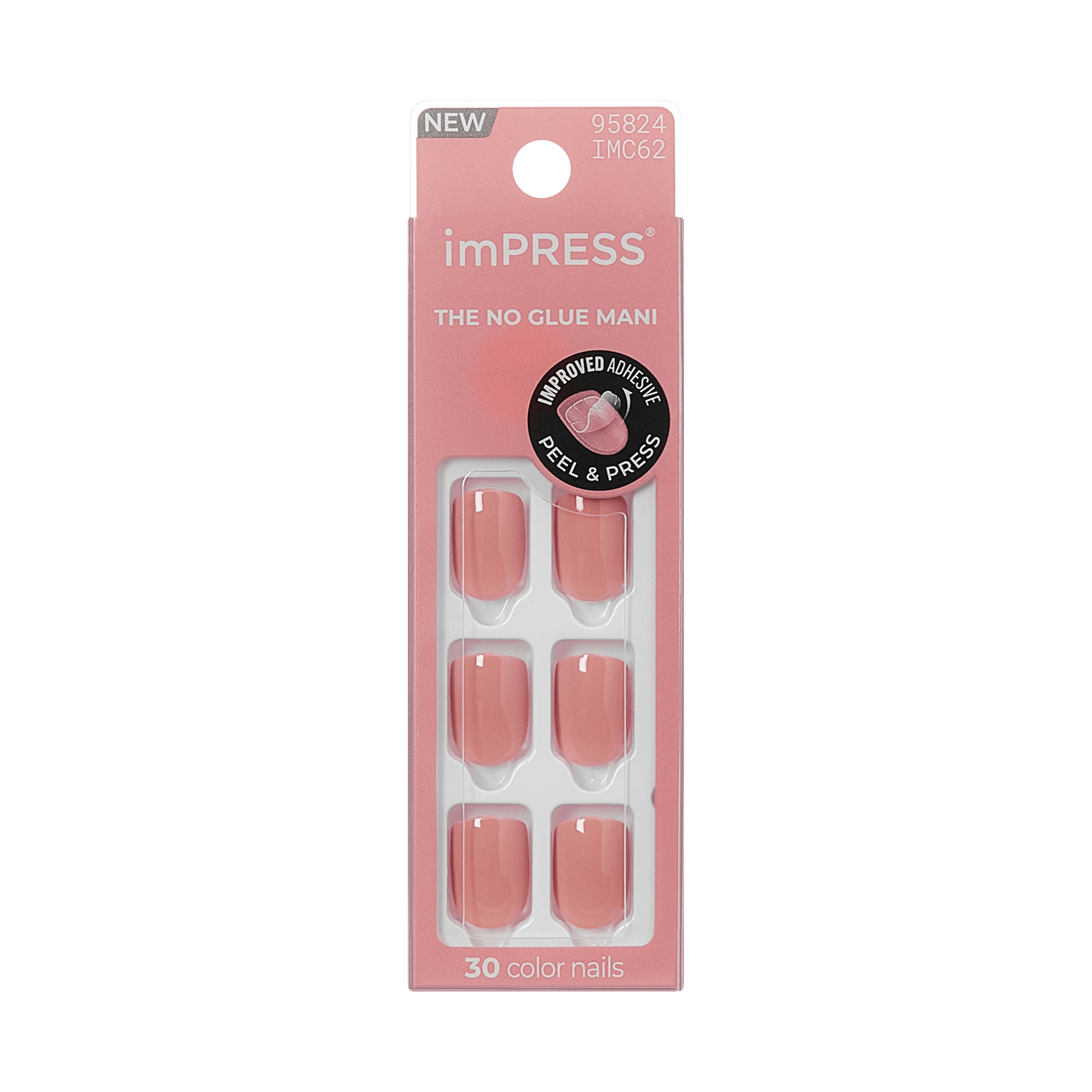 impress-color-no-glue-press-on-nails-your-magic-solid-pink-short-squoval image 5