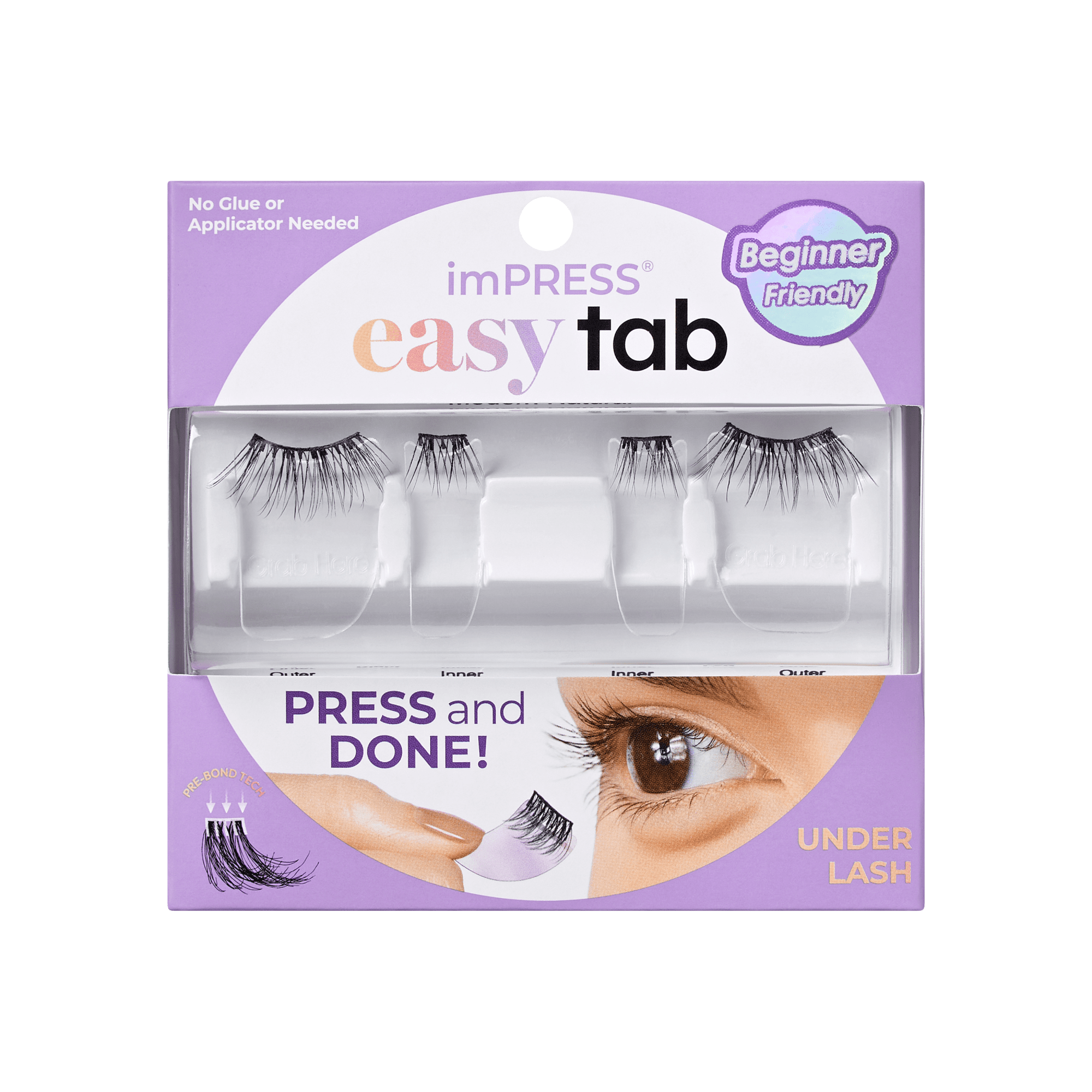 impress-falsies-easy-tab-pre-glued-false-eyelashes-modern-natural-1-pair-of-half image 1