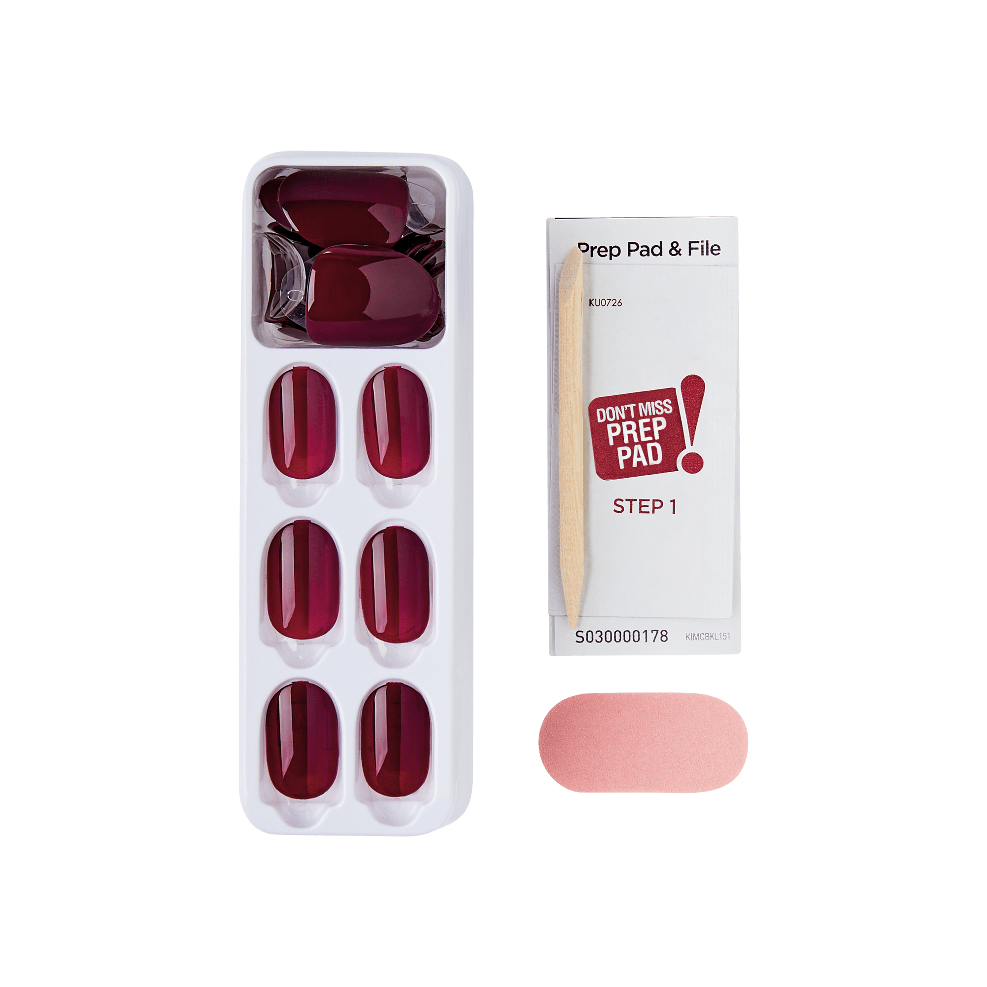 impress-over-you-color-no-glue-press-on-nails-solid-red-short-oval-30-count image 4