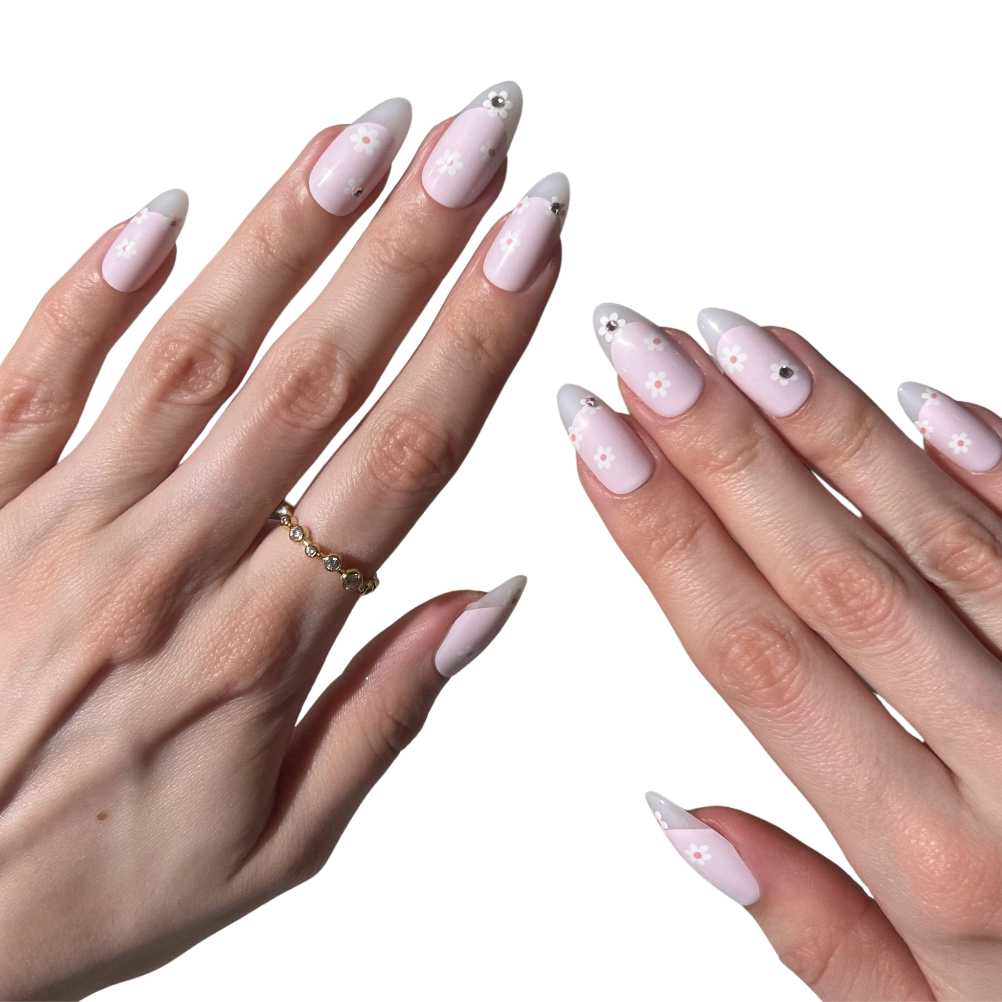 paintlab-dainty-daisy-almond-press-on-nails image 5