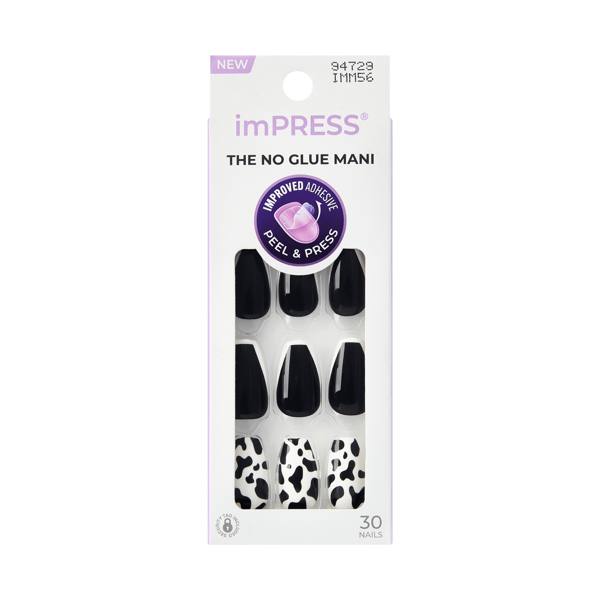 impress-design-no-glue-press-on-nails-like-a-star-black-medium-coffin-30-nails image 6