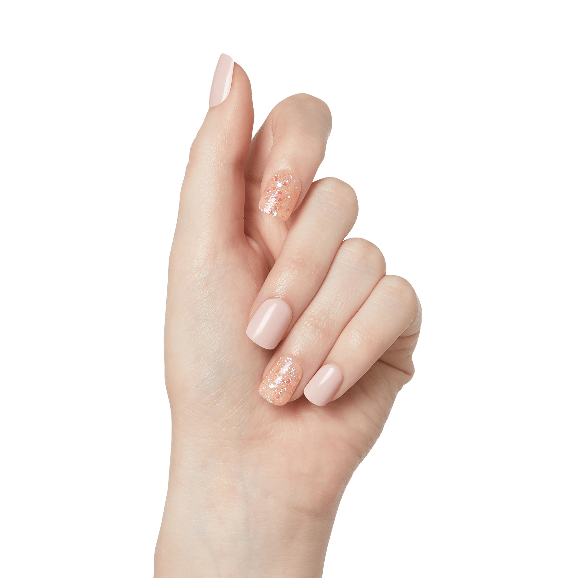 impress-dorothy-design-no-glue-press-on-nails-pink-short-squoval image 2