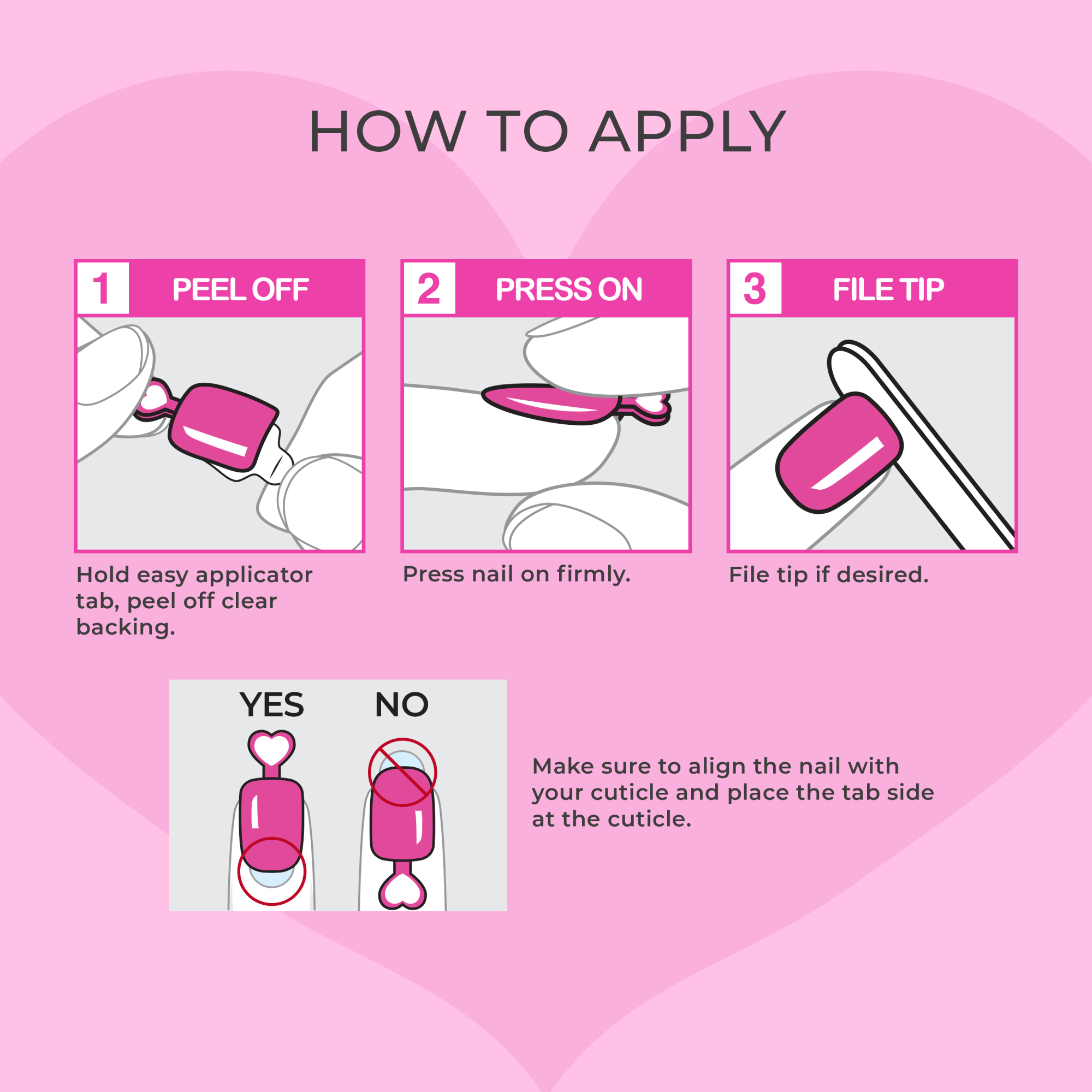 impress-kids-your-smile-press-on-nails-no-glue-multicolor-hearts-squoval-20-coun image 7