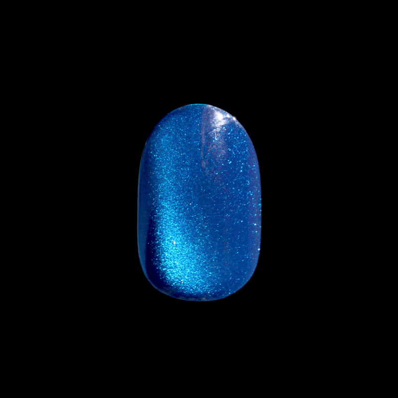 colorfx-by-impress-reconnect-press-on-nails-pearlescent-blue-short-oval-30-nails image 2