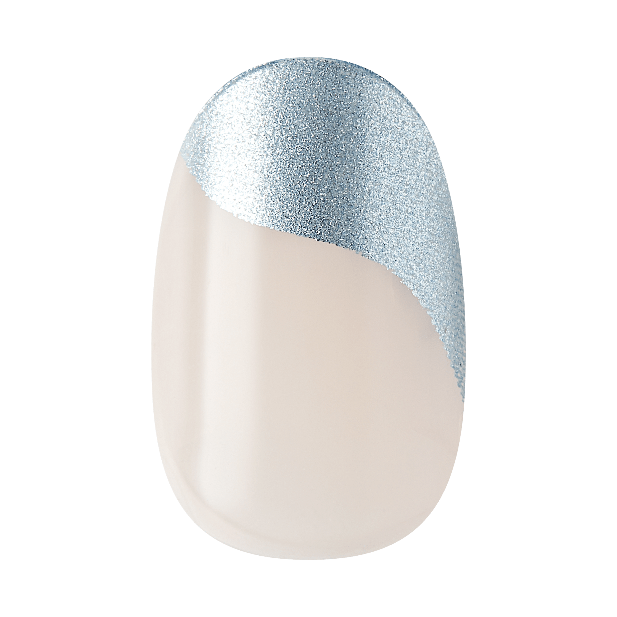 impress-design-no-glue-fake-press-on-nails-slip-dress-metallic-blue-short-oval-m image 4