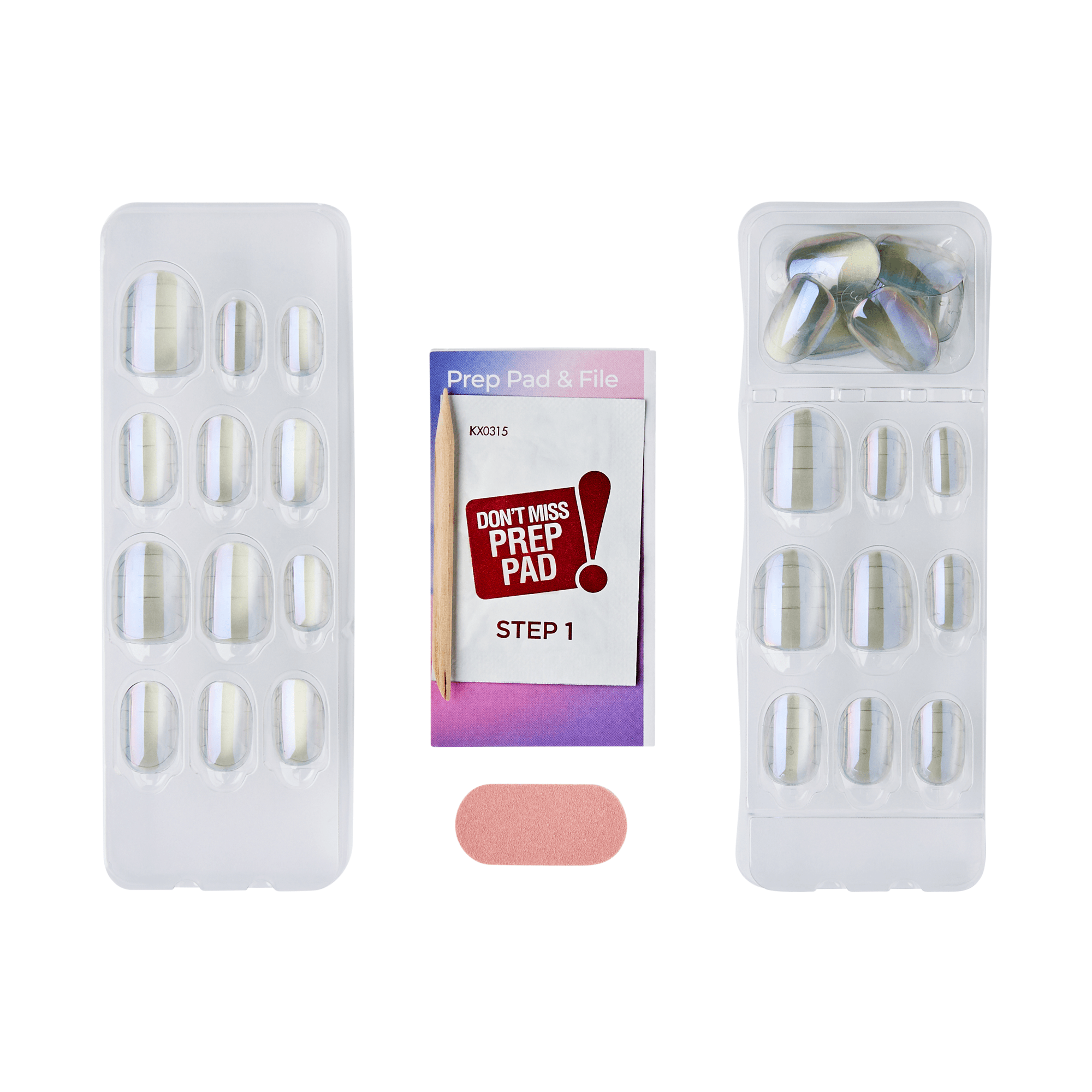 colorfx-by-impress-sour-love-press-on-nails-no-glue-silver-pearl-effect-short-ov image 6