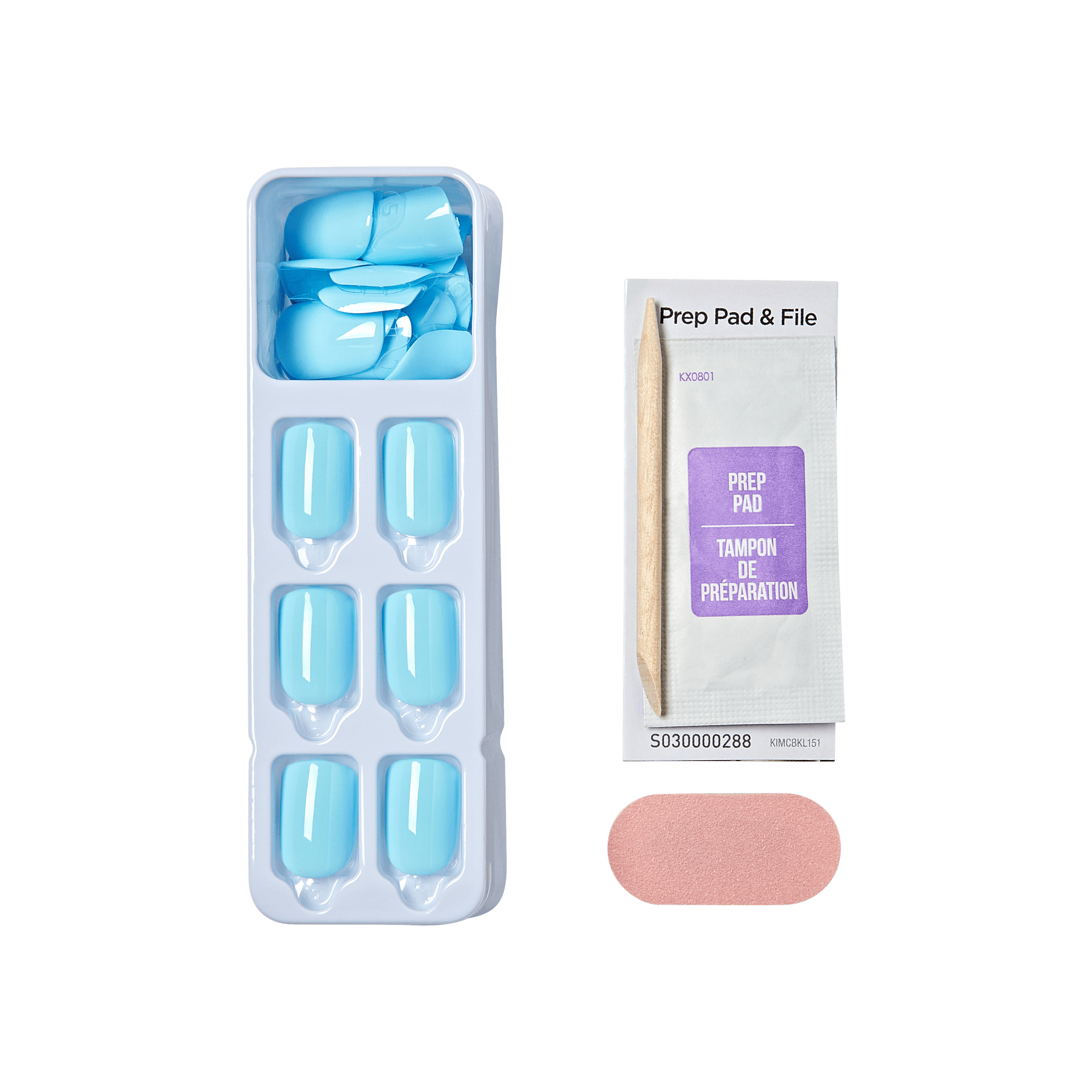 impress-color-quench-it-no-glue-press-on-nails-solid-blue-short-squoval image 3