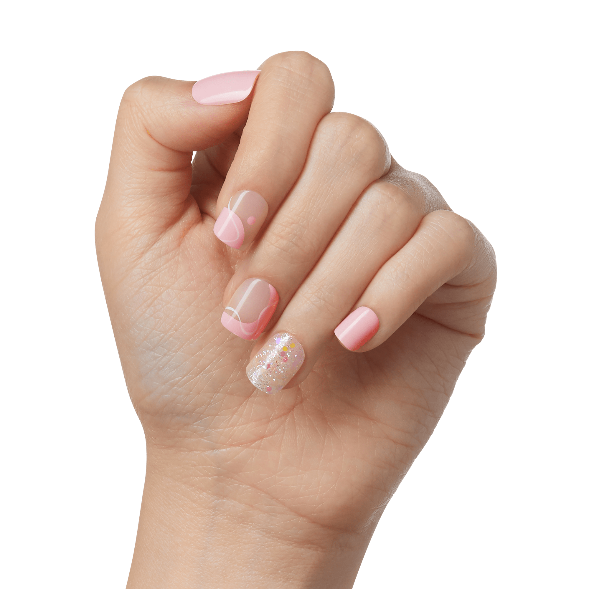 impress-design-no-glue-fake-press-on-nails-this-feeling-design-pink-petite-squov image 3