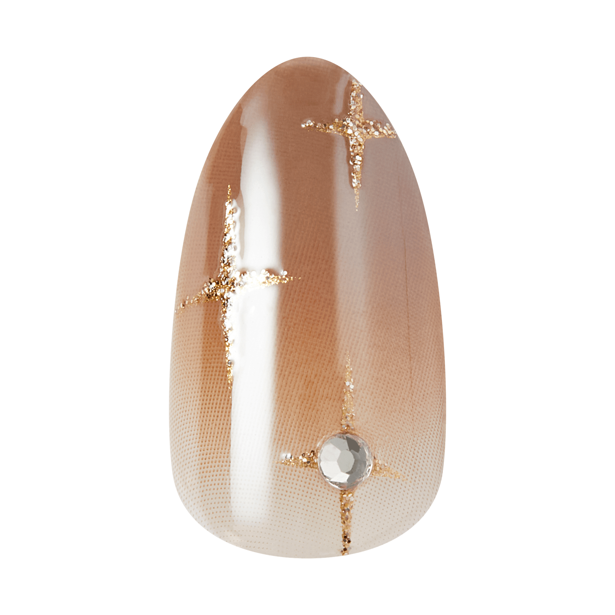 impress-design-no-glue-fake-press-on-nails-crisp-3d-jewel-brown-medium-almond-ma image 6