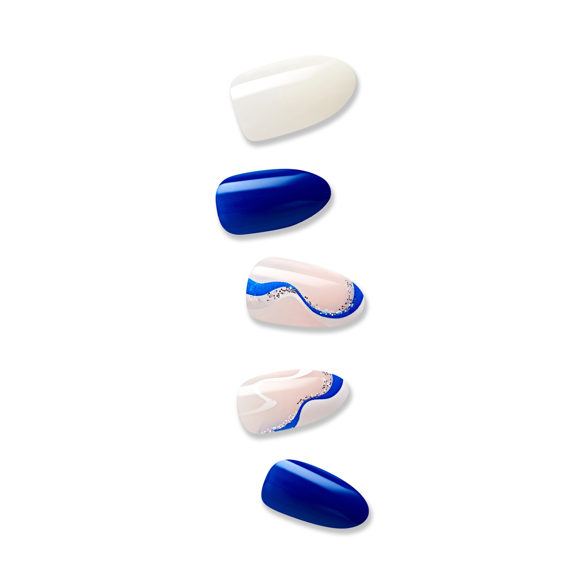 impress-design-no-glue-fake-press-on-nails-free-soul-blue-white-medium-almond-30 image 1
